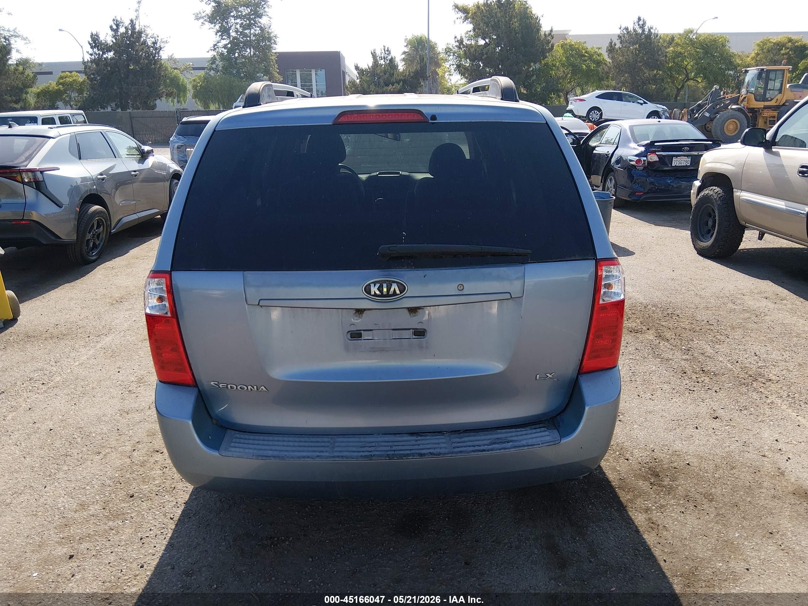 2008 Kia Sedona Lx Blue vin: KNDMB233786267173
