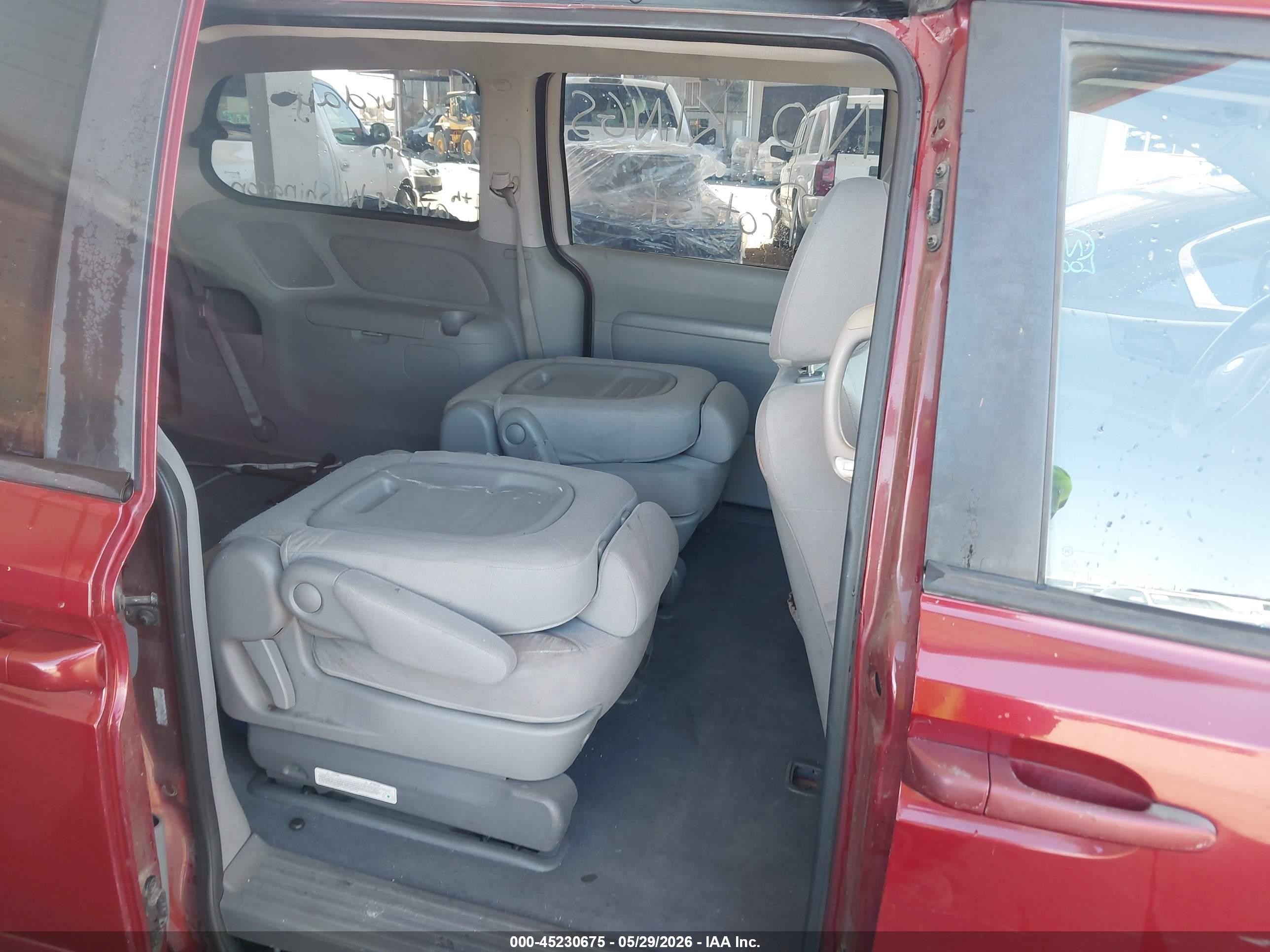 2009 Kia Sedona Lx Burgundy vin: KNDMB233796304482