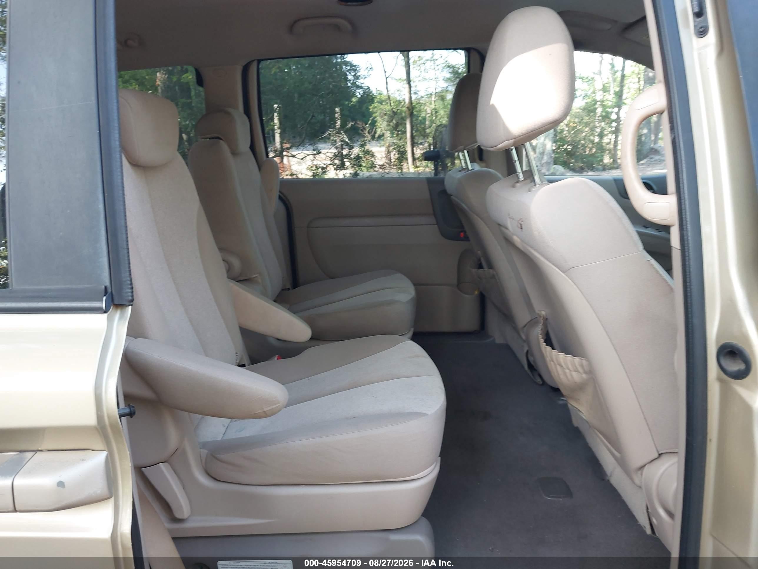2009 Kia Sedona Lx Gold vin: KNDMB233796307964