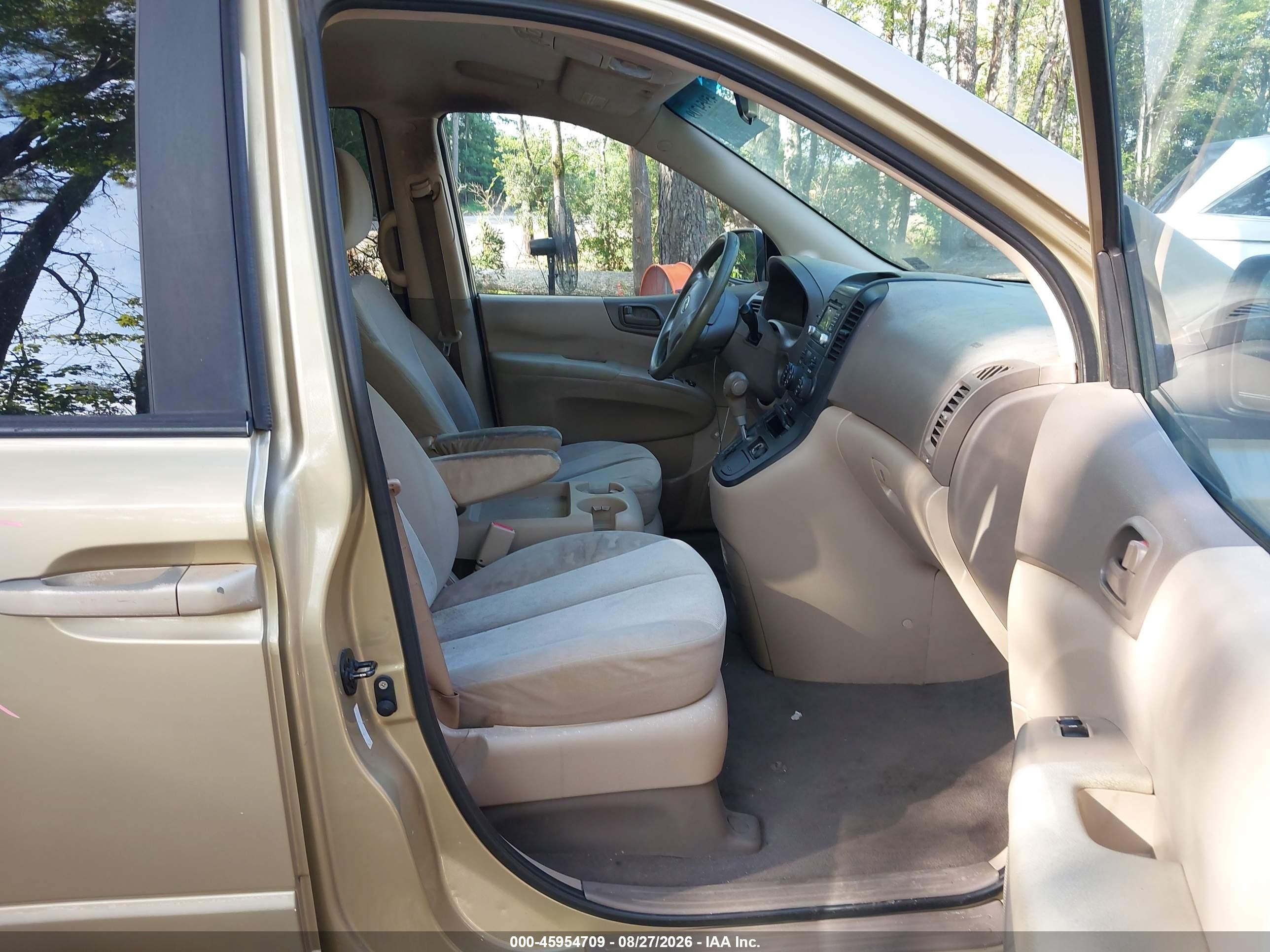 2009 Kia Sedona Lx Gold vin: KNDMB233796307964