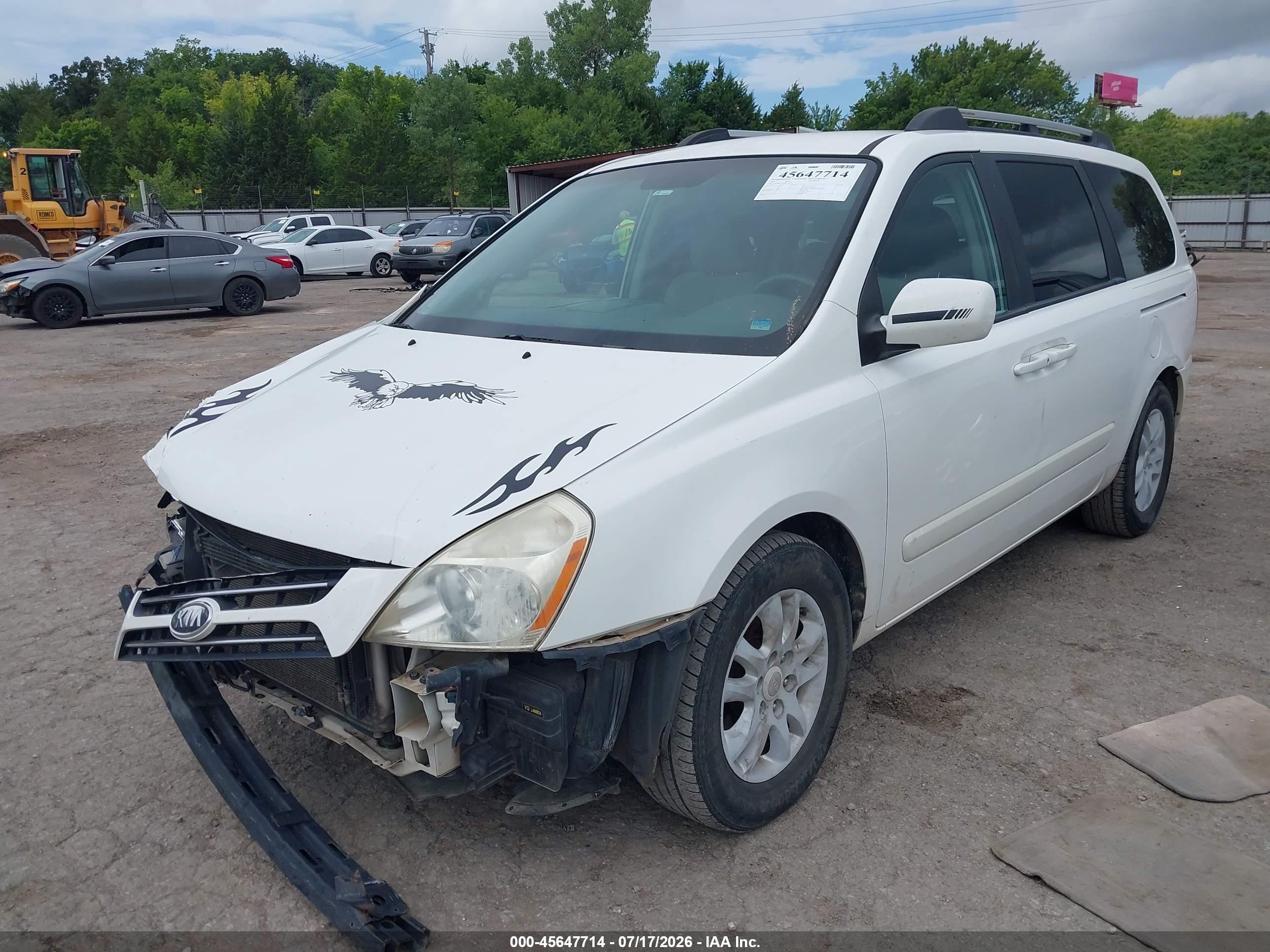 2006 Kia Sedona Ex/lx White vin: KNDMB233866071773