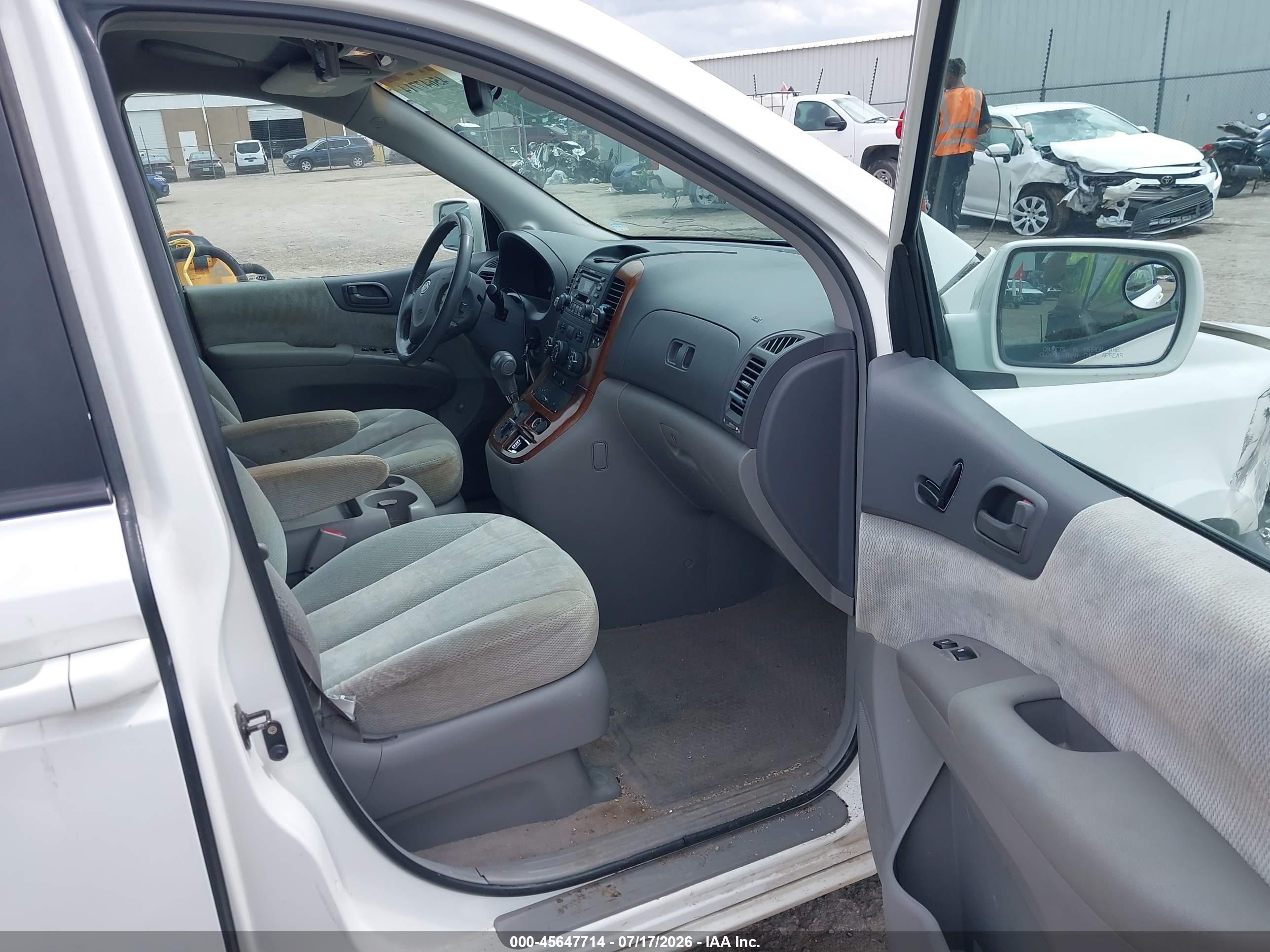 2006 Kia Sedona Ex/lx White vin: KNDMB233866071773