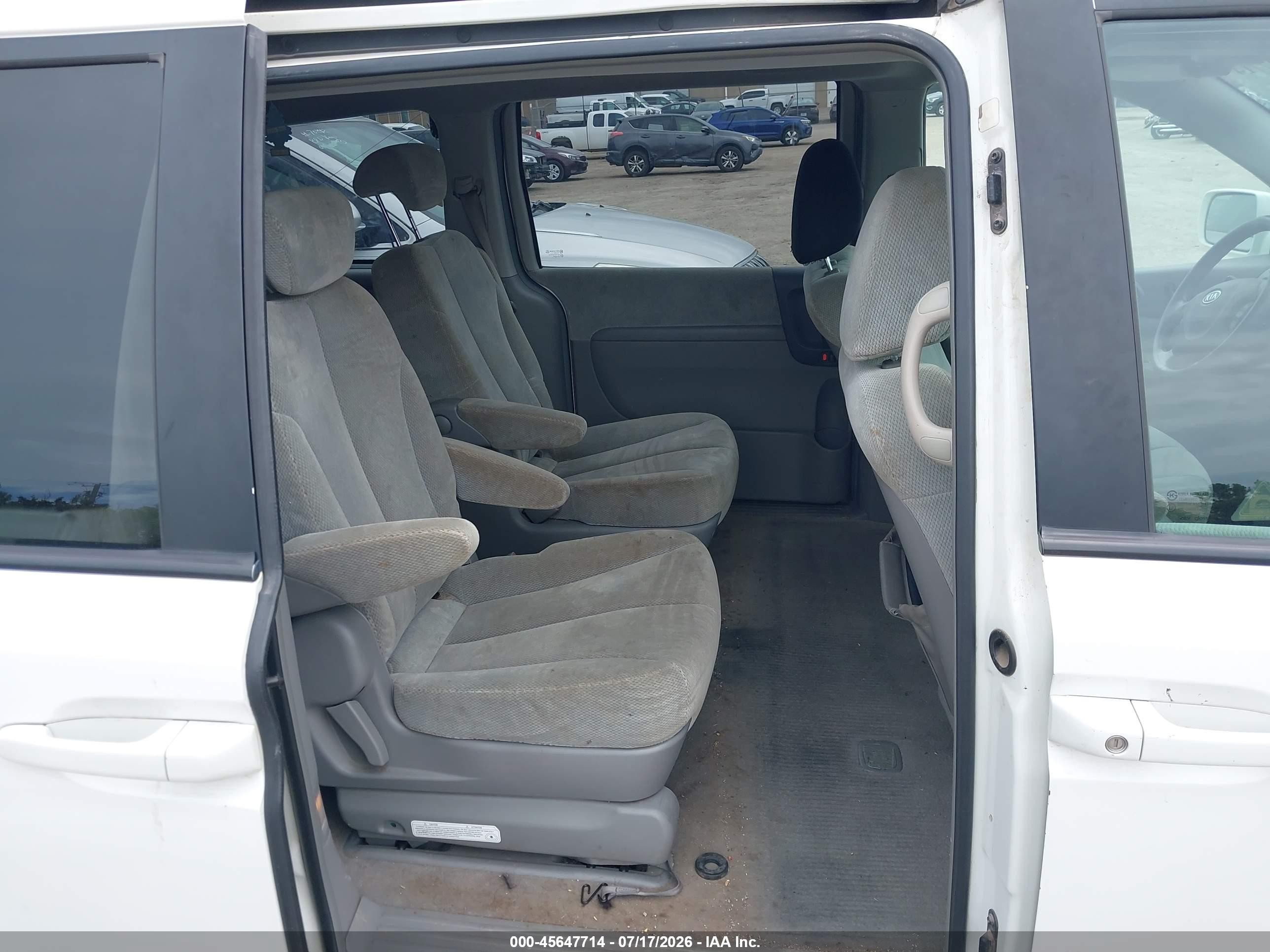 2006 Kia Sedona Ex/lx White vin: KNDMB233866071773