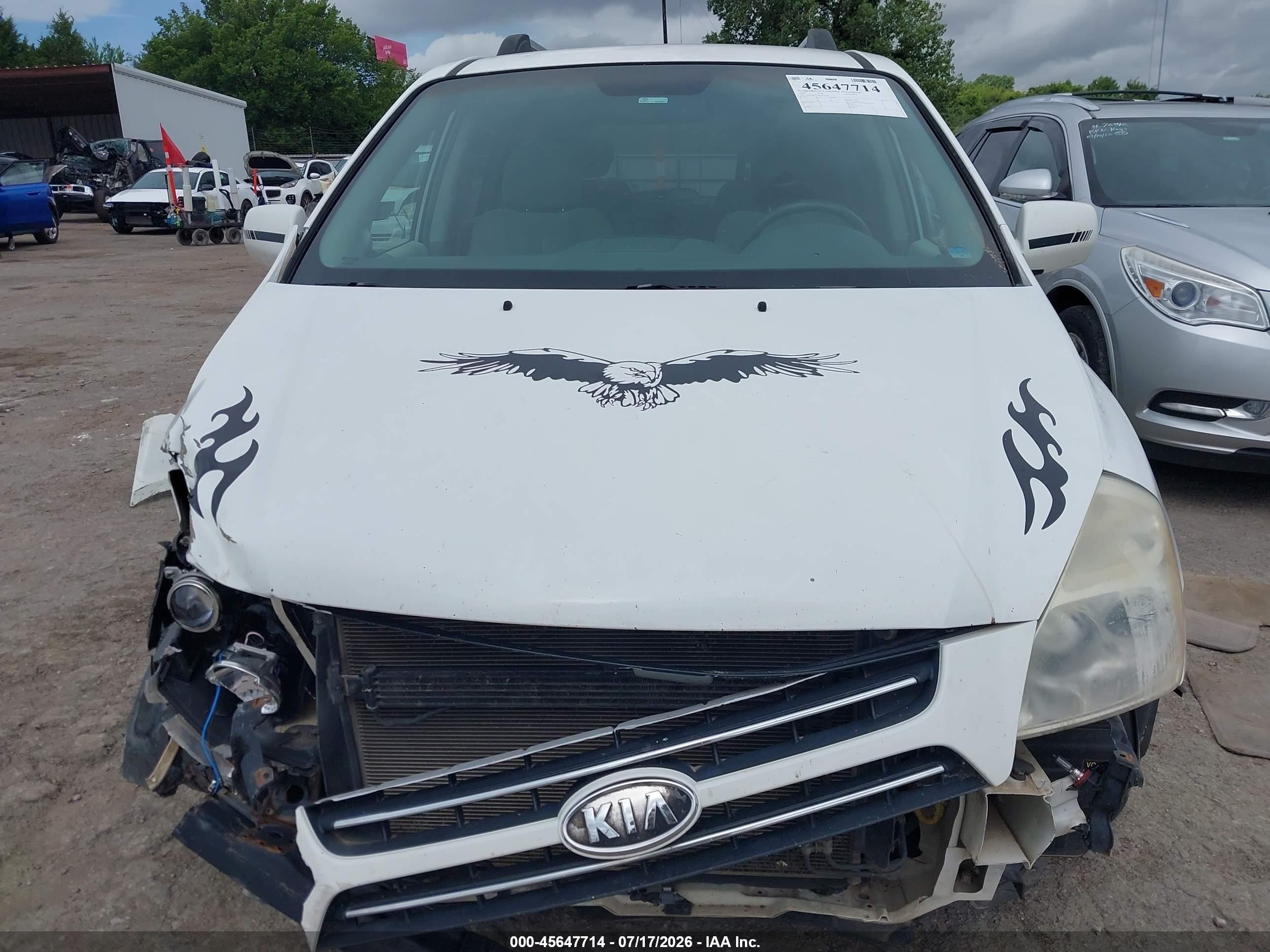 2006 Kia Sedona Ex/lx White vin: KNDMB233866071773