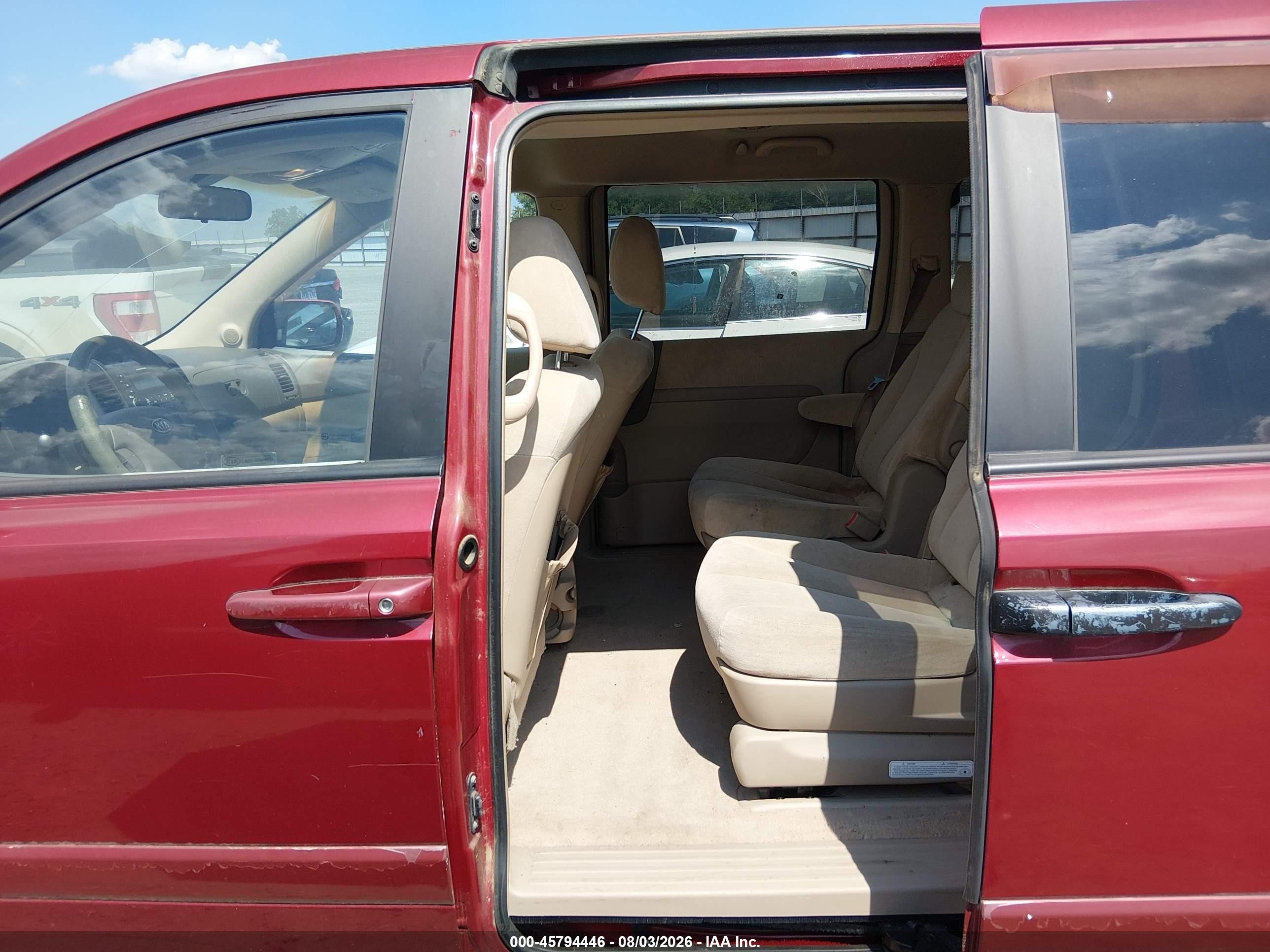 2006 Kia Sedona Ex/lx Red vin: KNDMB233866079436