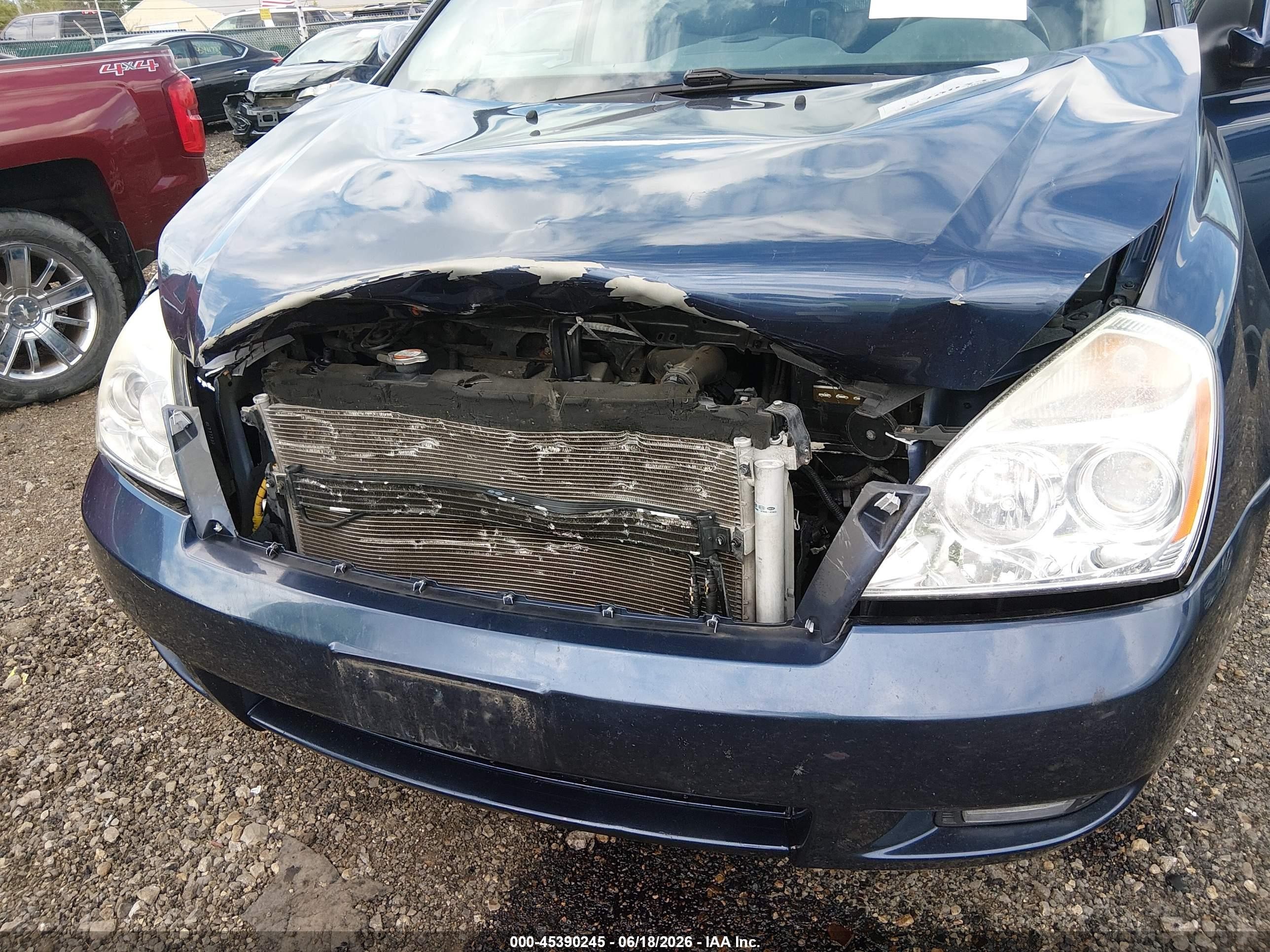 2007 Kia Sedona Ex Blue vin: KNDMB233876173835