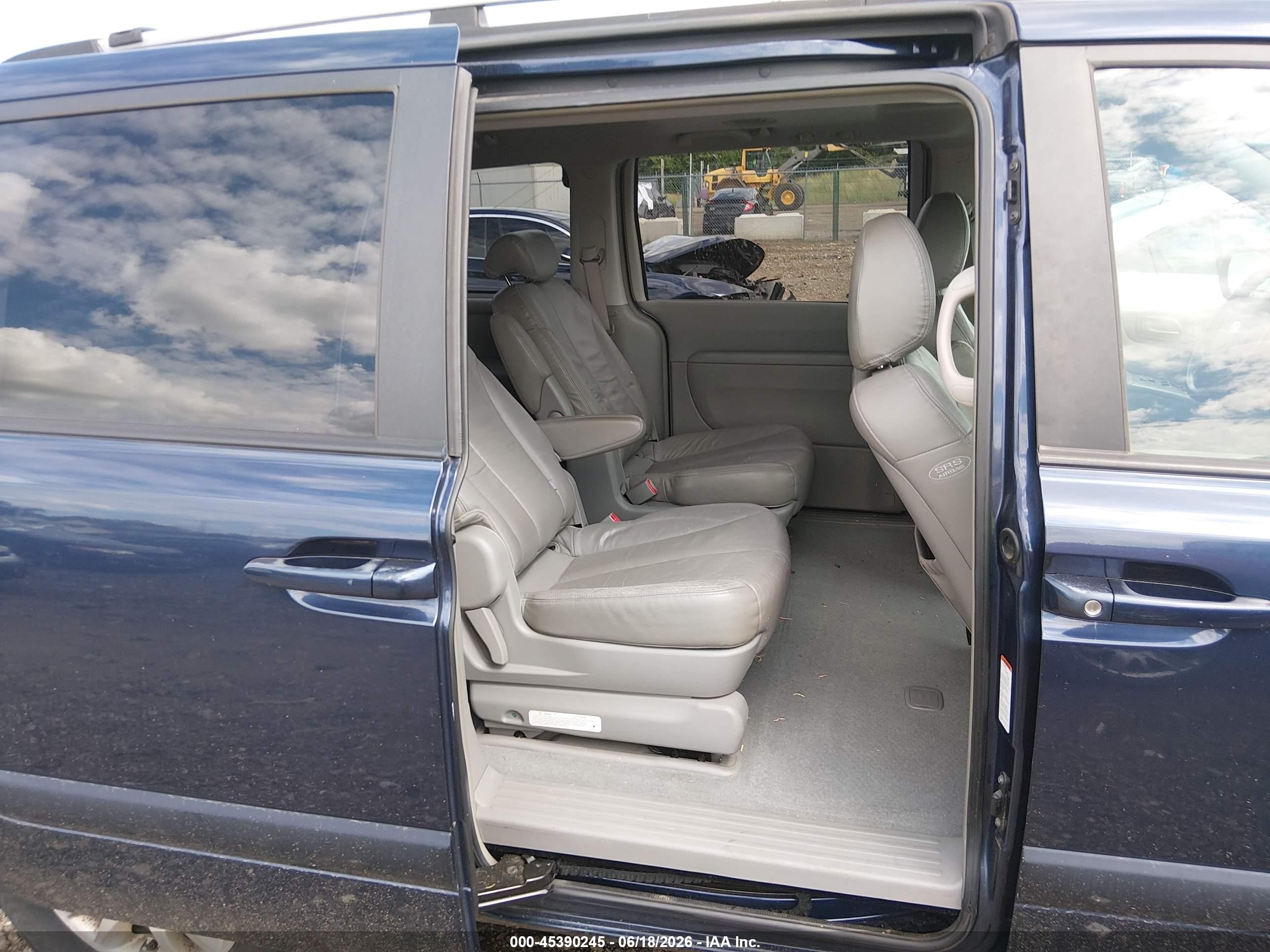 2007 Kia Sedona Ex Blue vin: KNDMB233876173835