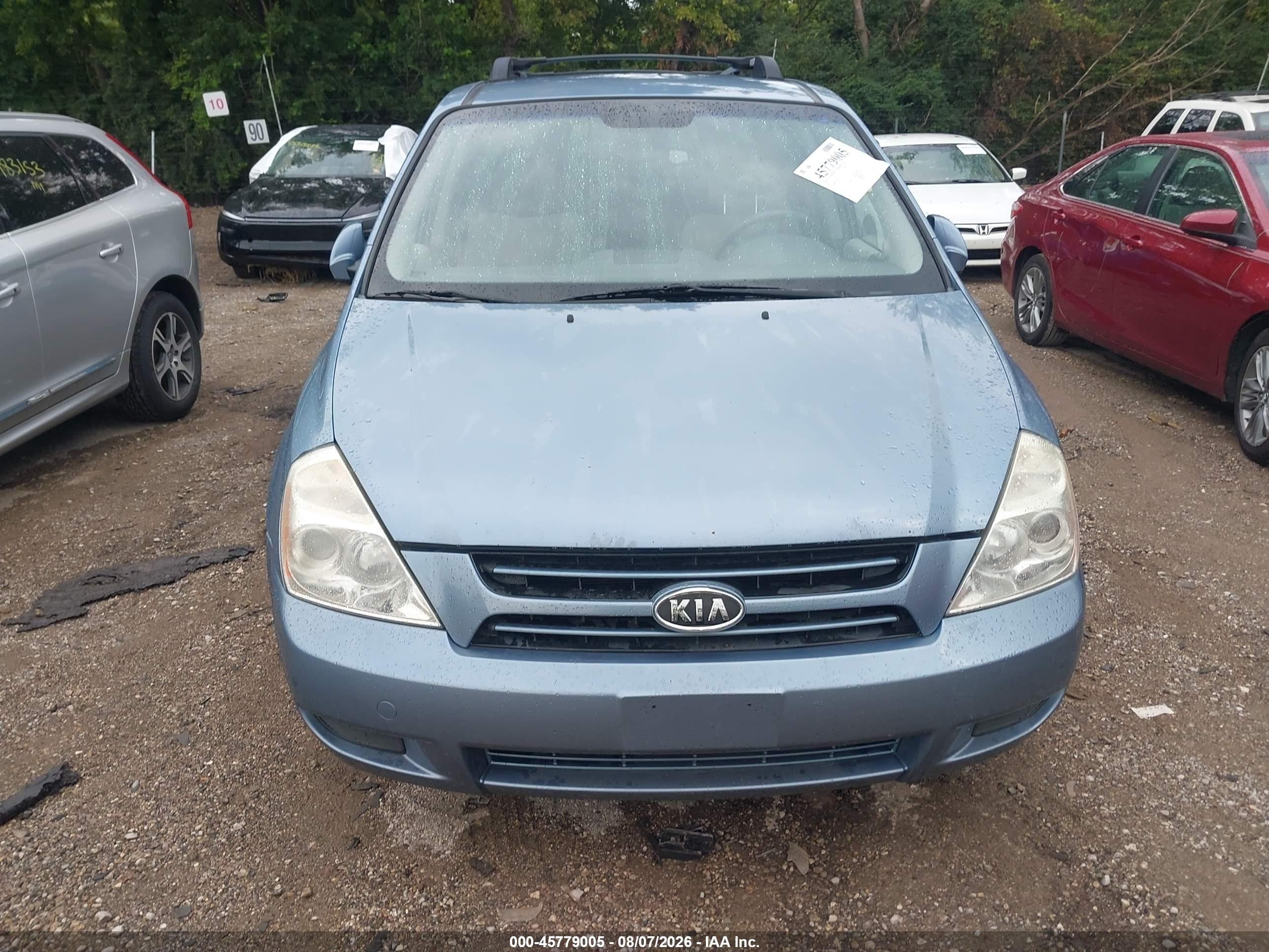 2007 Kia Sedona Lx Blue vin: KNDMB233876184186