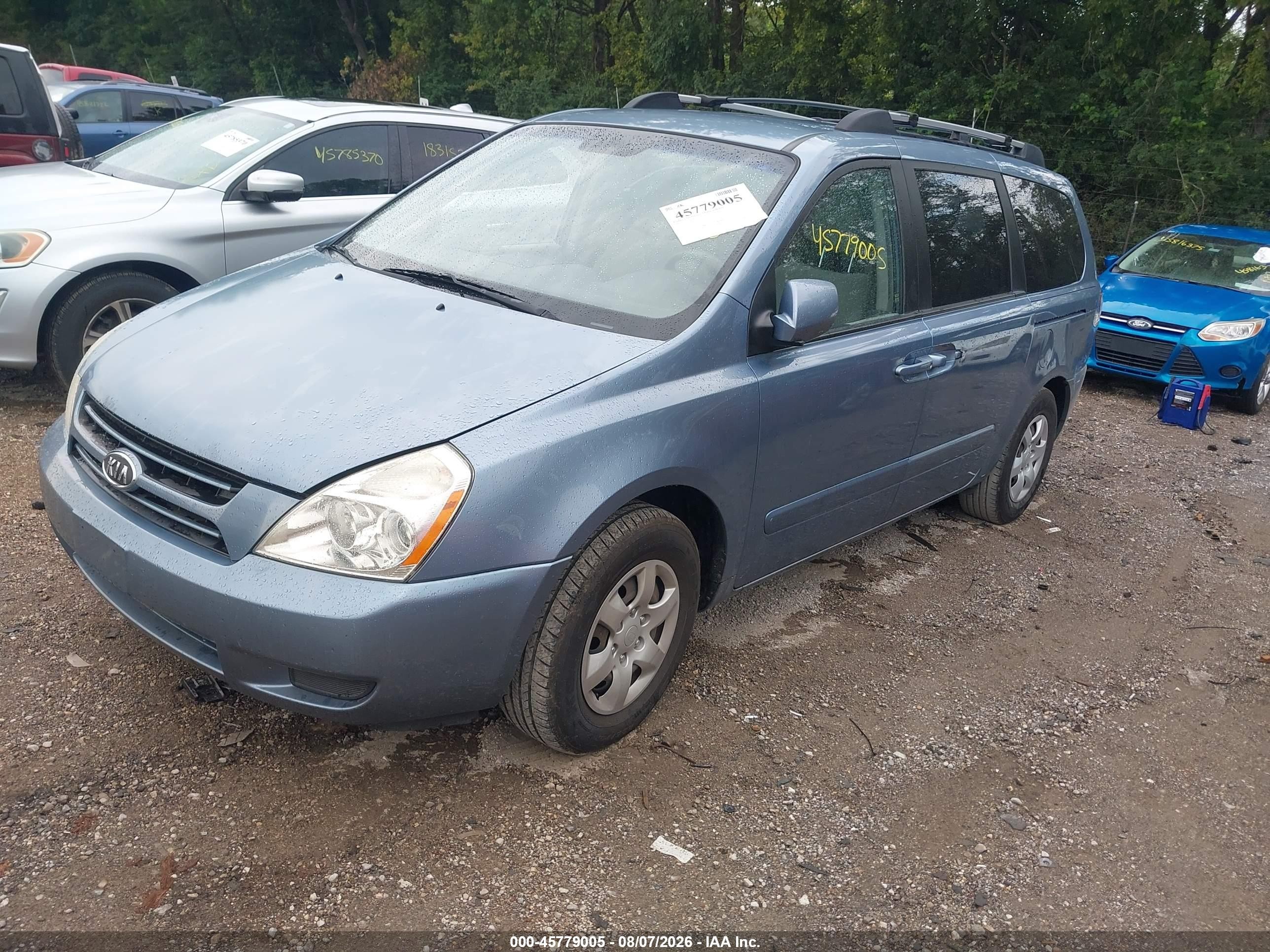 2007 Kia Sedona Lx Blue vin: KNDMB233876184186