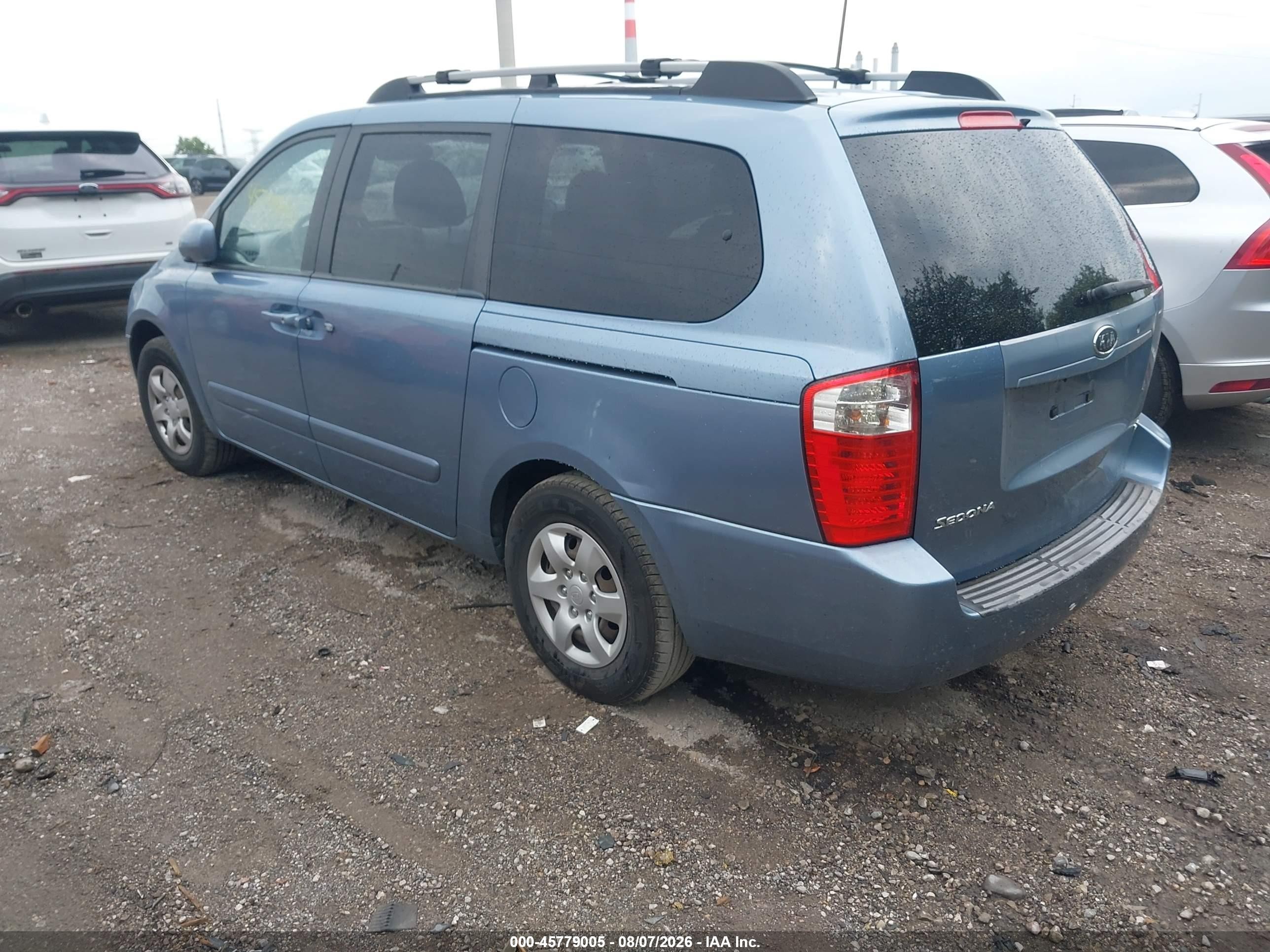 2007 Kia Sedona Lx Blue vin: KNDMB233876184186