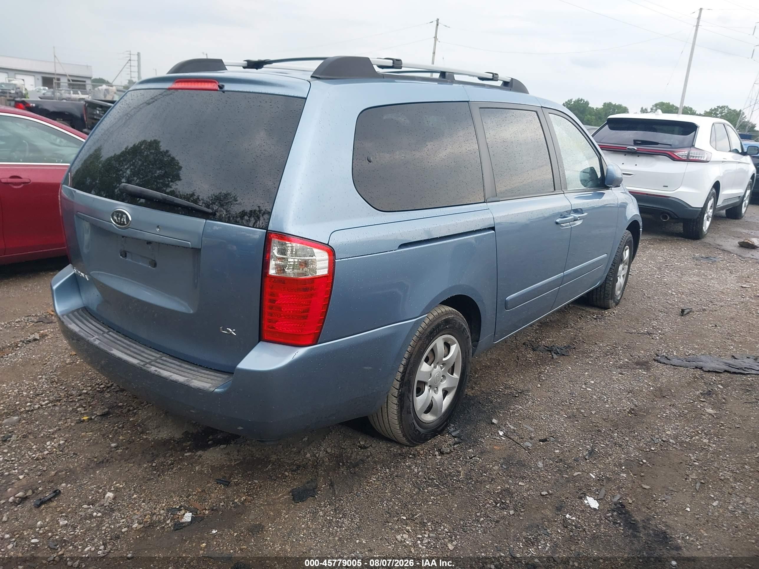 2007 Kia Sedona Lx Blue vin: KNDMB233876184186