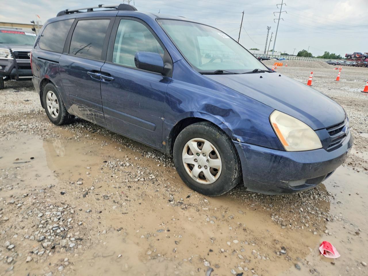 2008 Kia Sedona Lx Blue vin: KNDMB233886207760