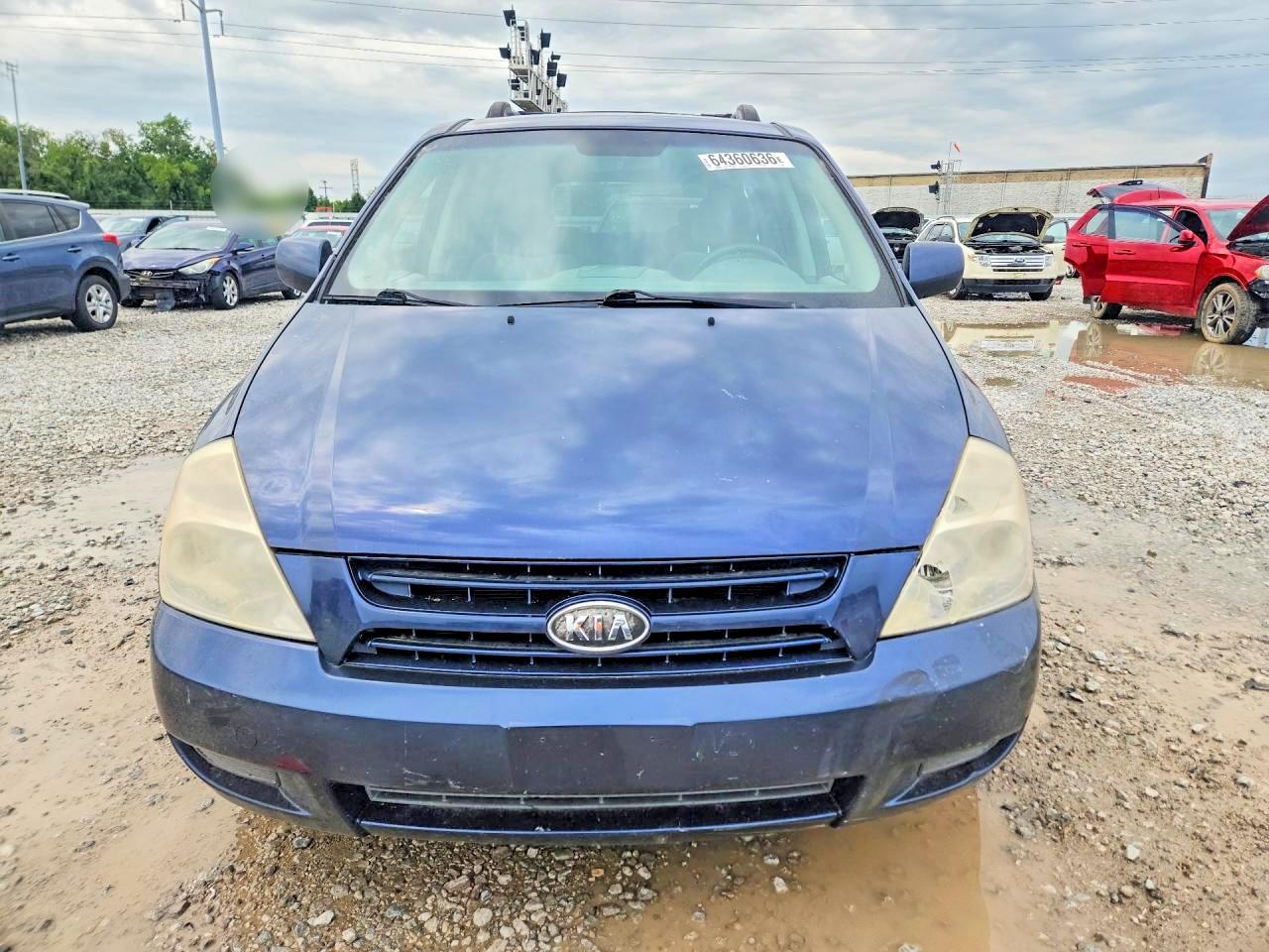 2008 Kia Sedona Lx Blue vin: KNDMB233886207760