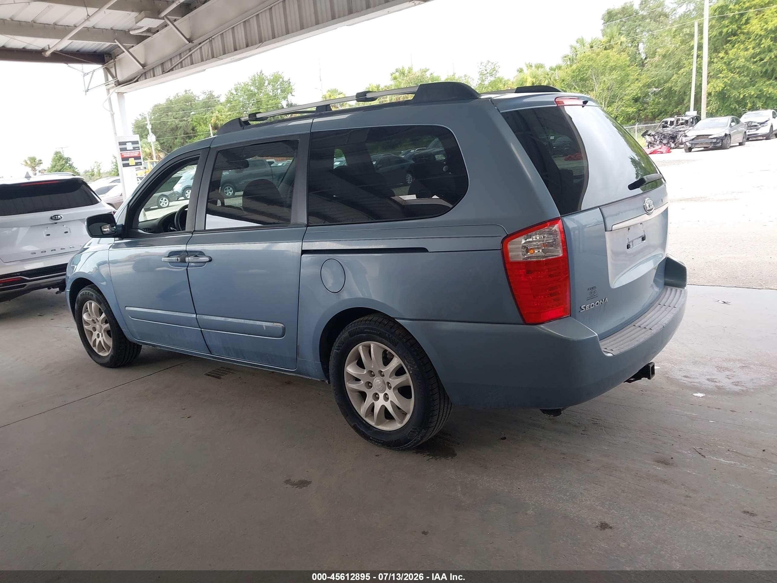 2008 Kia Sedona Ex Blue vin: KNDMB233886238524