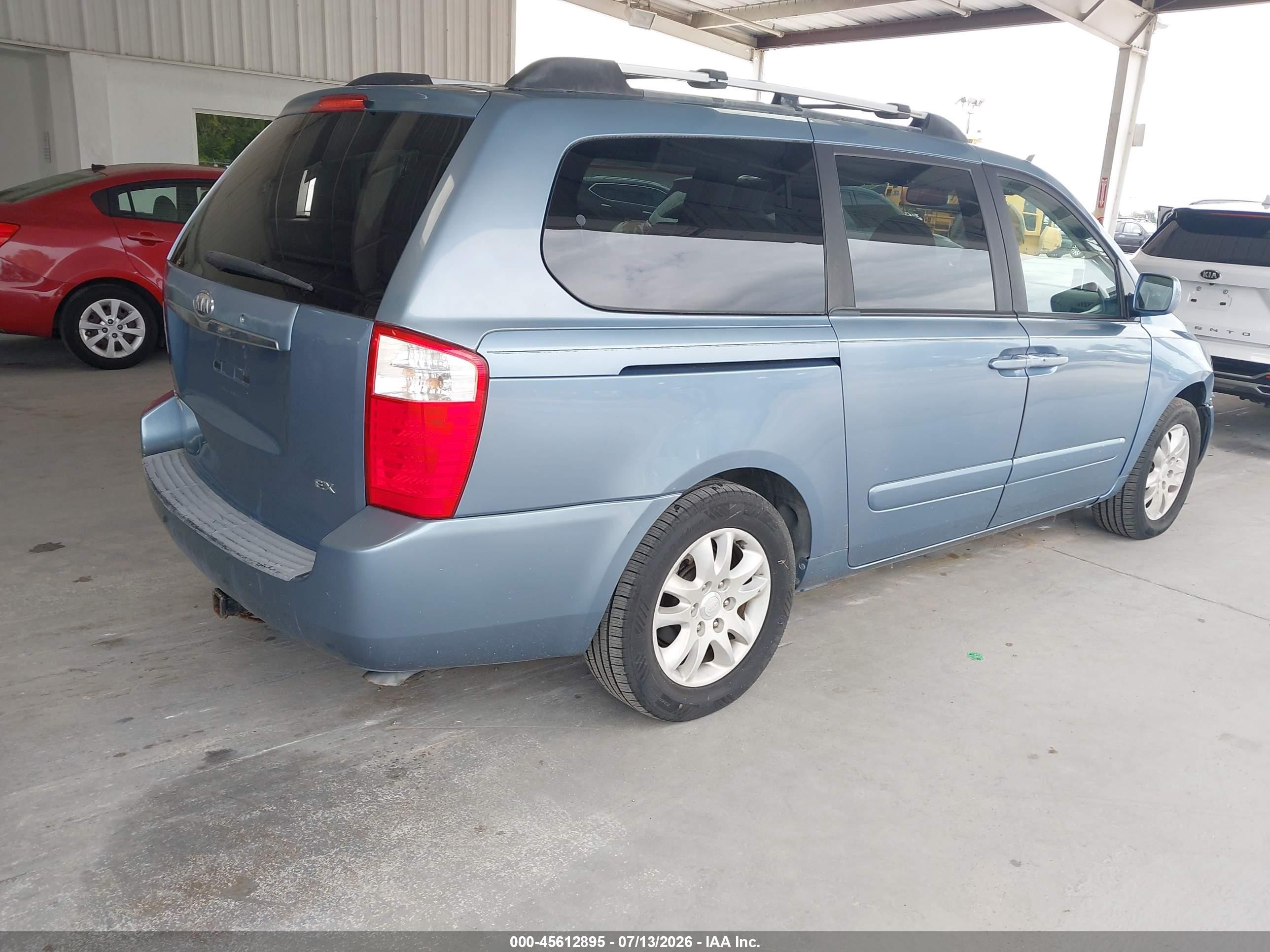 2008 Kia Sedona Ex Blue vin: KNDMB233886238524