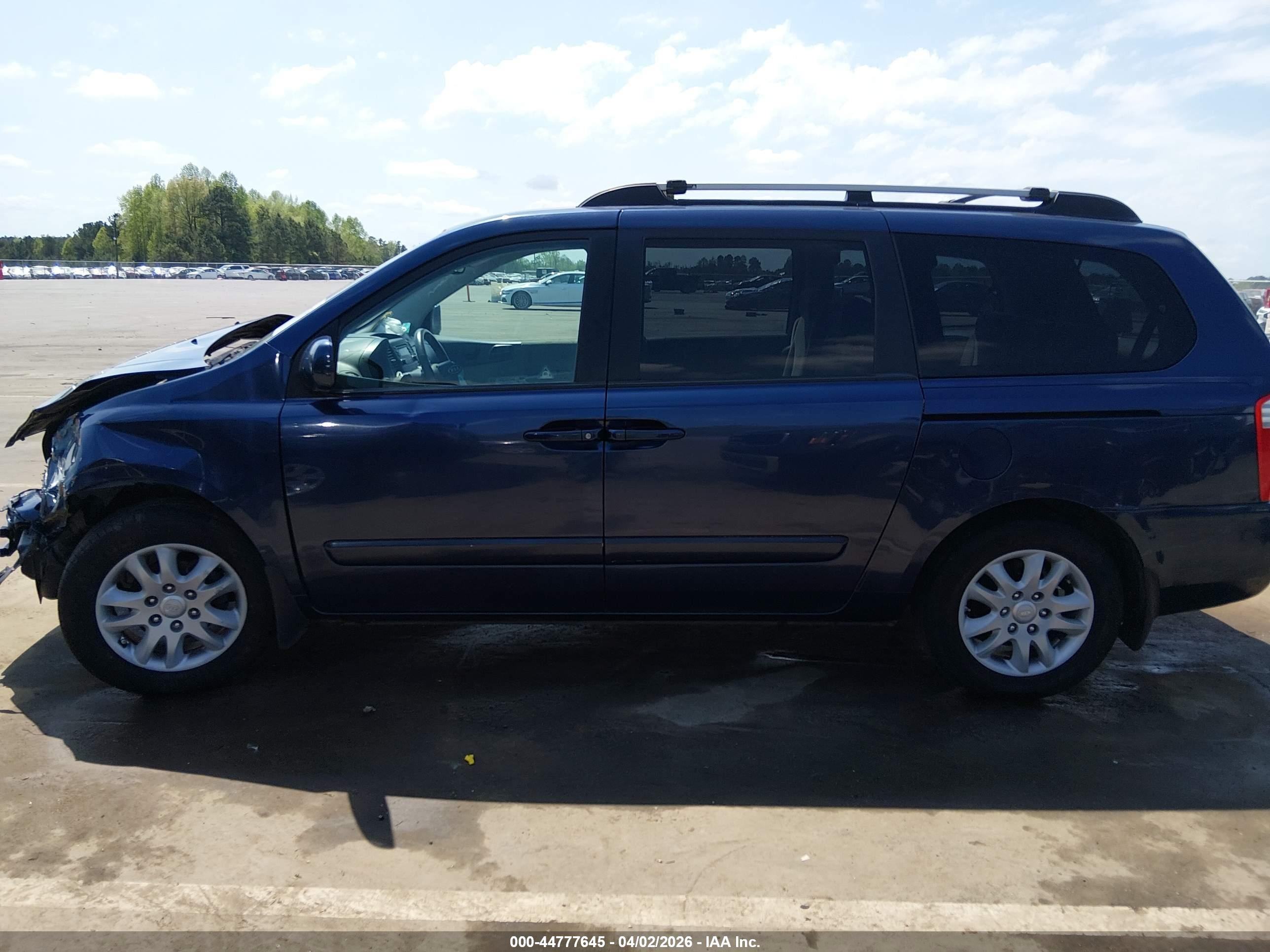 2008 Kia Sedona Ex Dark Blue vin: KNDMB233886255579