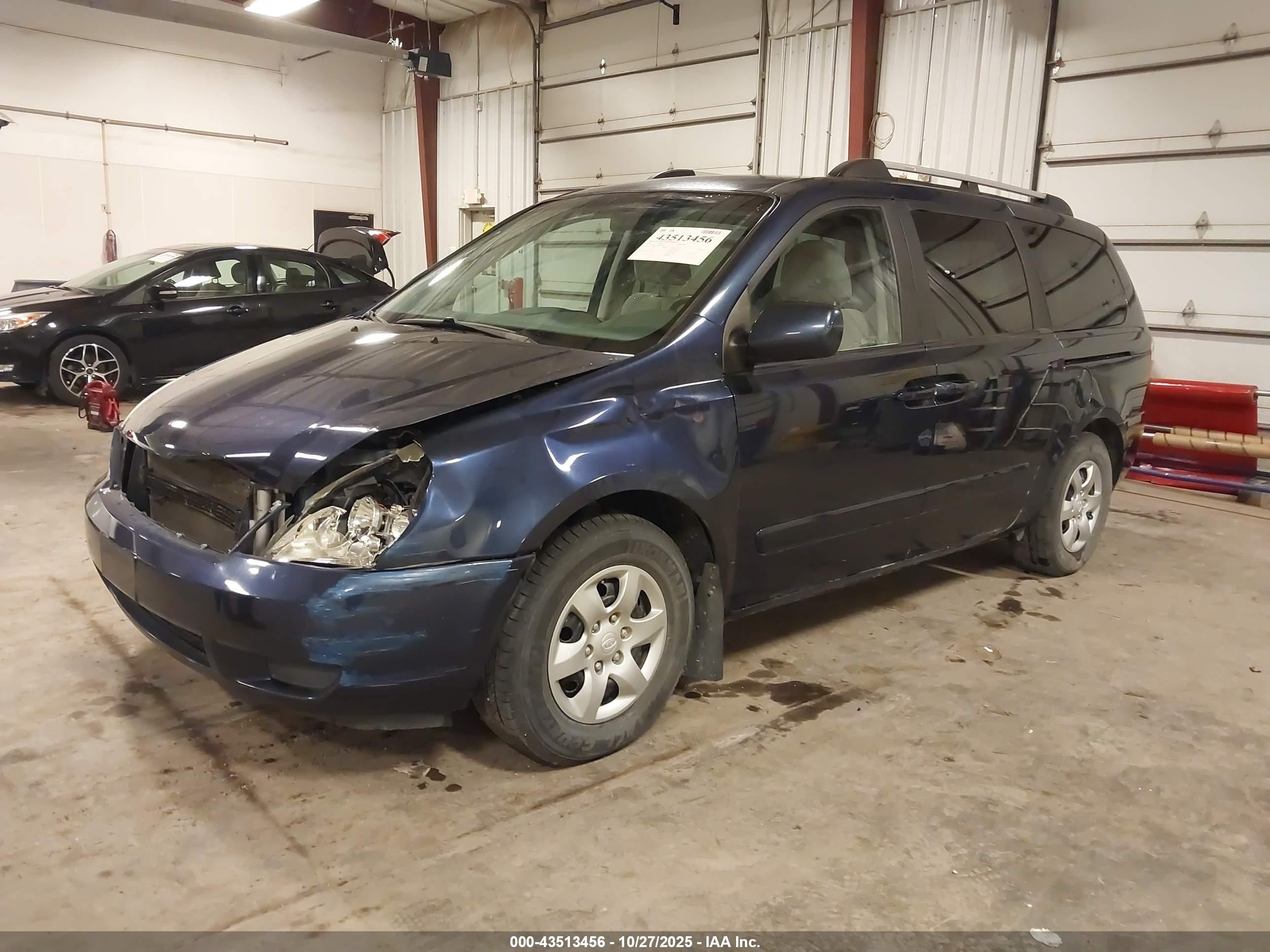 2008 Kia Sedona Lx Dark Blue vin: KNDMB233886258644