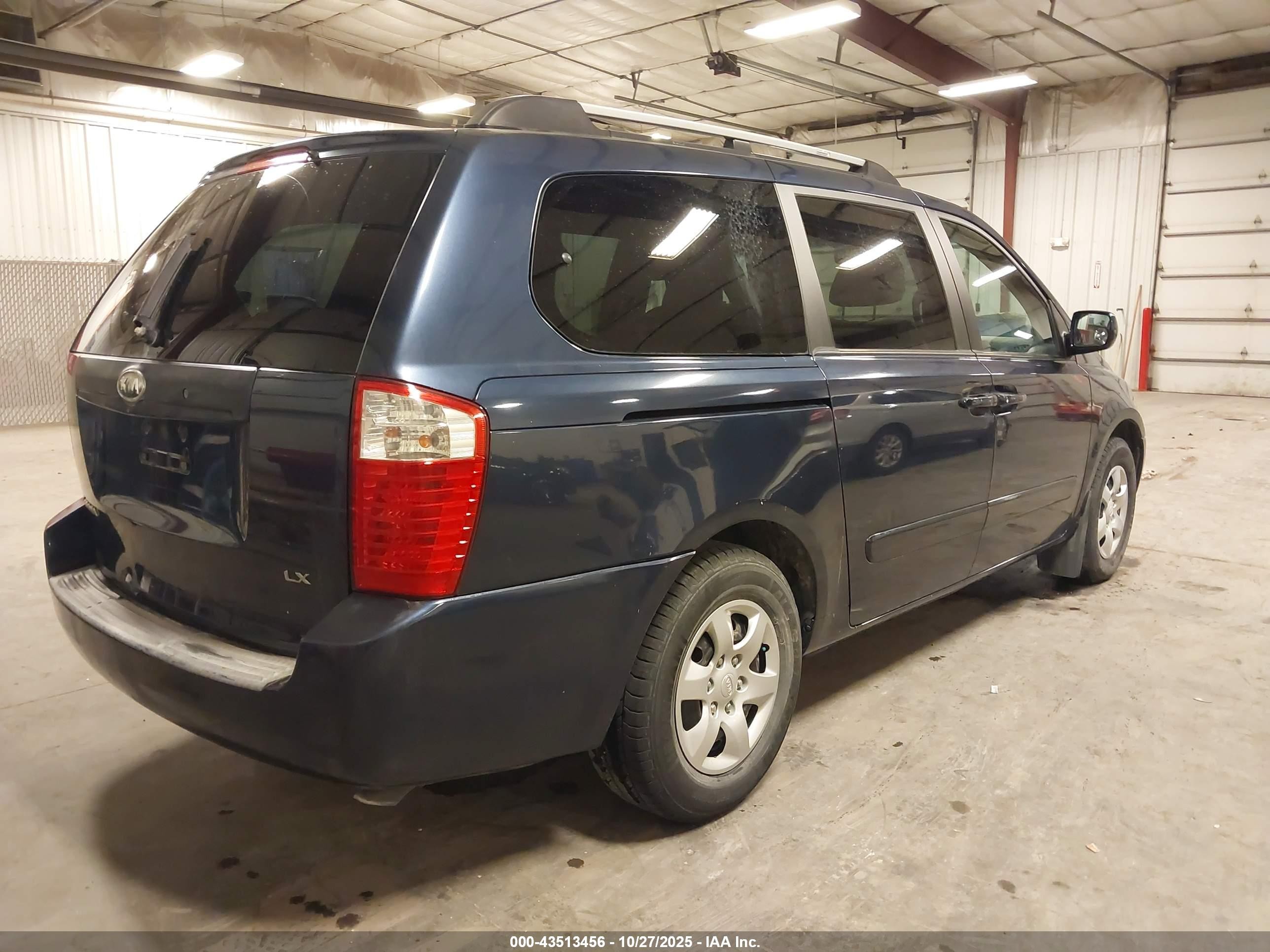 2008 Kia Sedona Lx Dark Blue vin: KNDMB233886258644