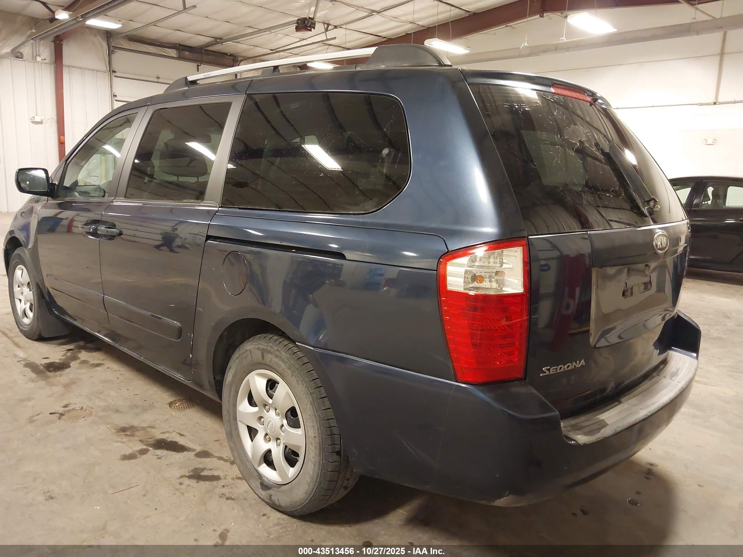 2008 Kia Sedona Lx Dark Blue vin: KNDMB233886258644