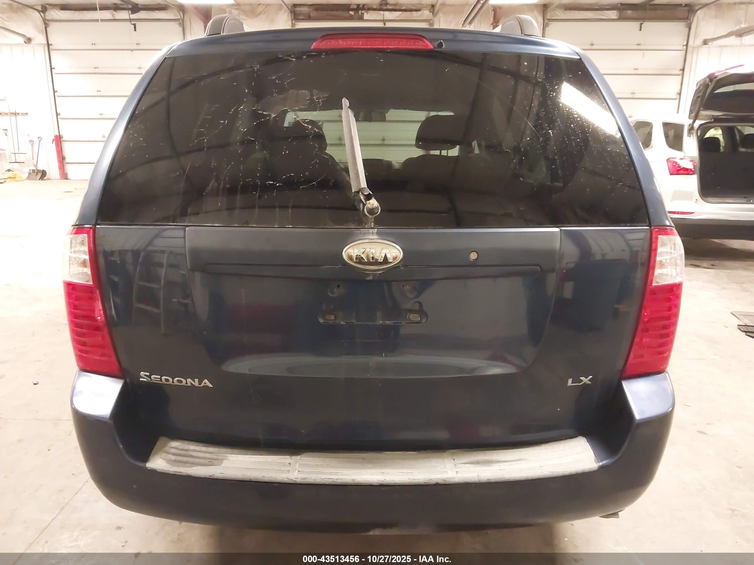 2008 Kia Sedona Lx Dark Blue vin: KNDMB233886258644