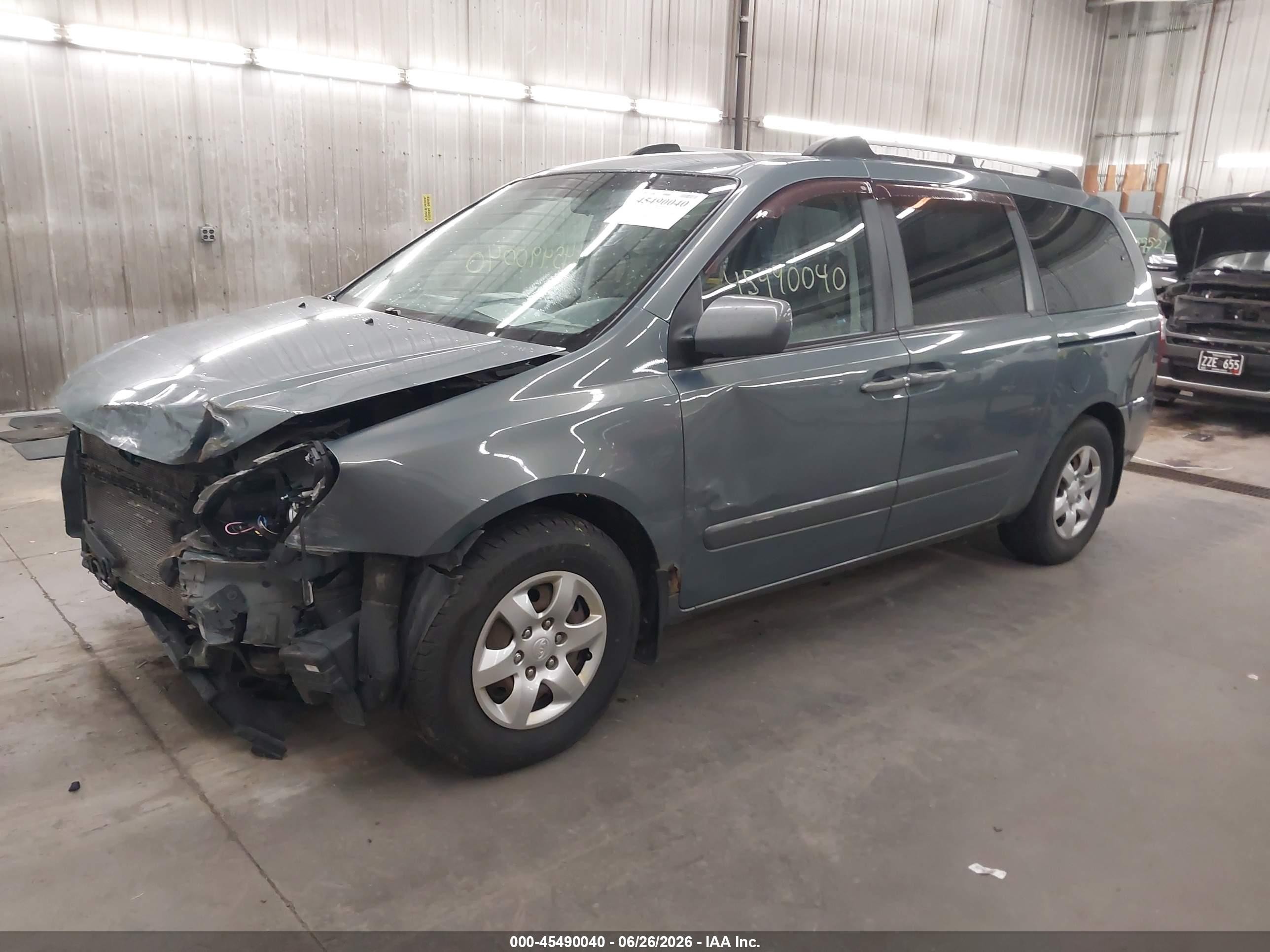 2009 Kia Sedona Lx Green vin: KNDMB233896273694