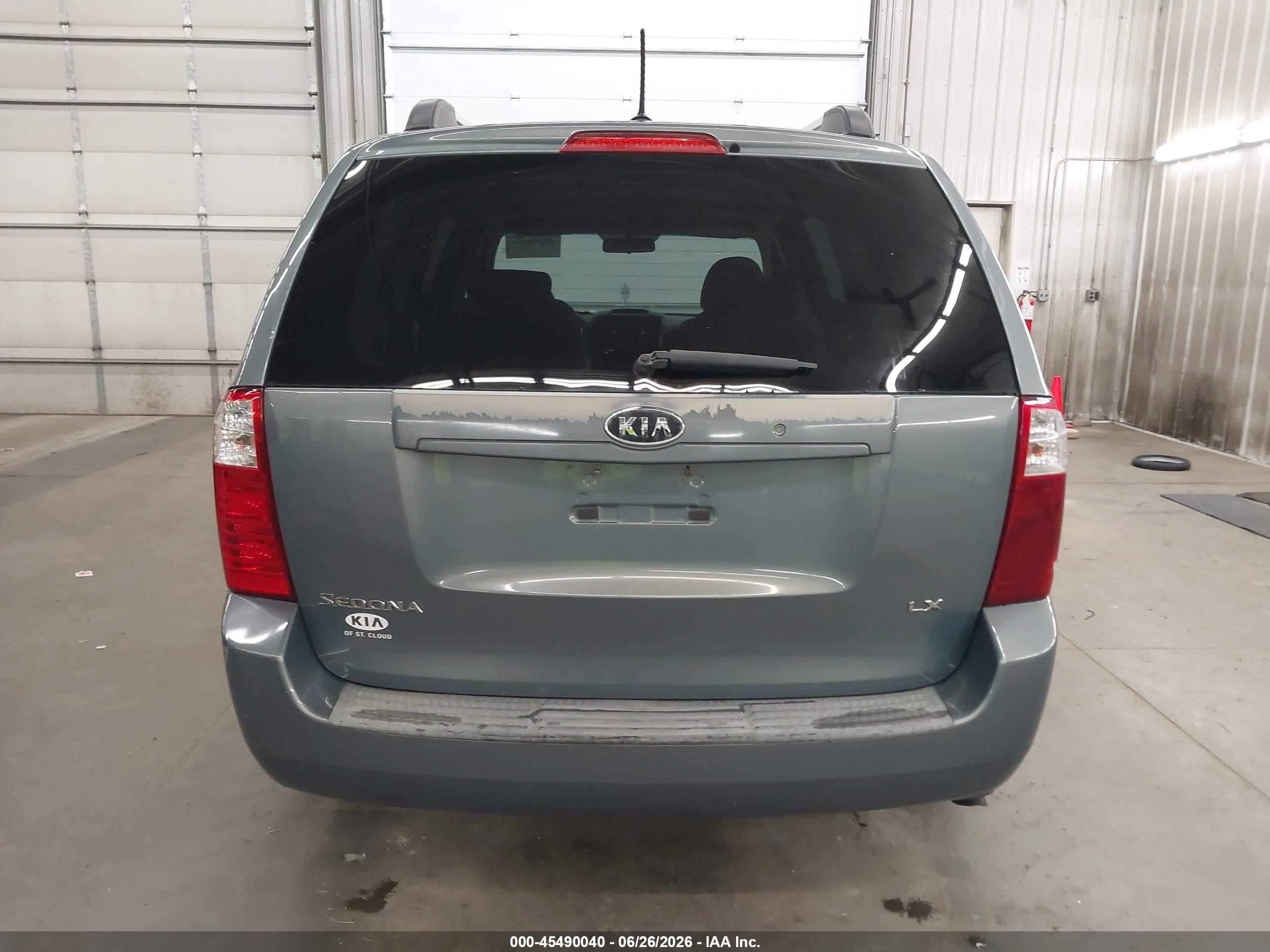 2009 Kia Sedona Lx Green vin: KNDMB233896273694