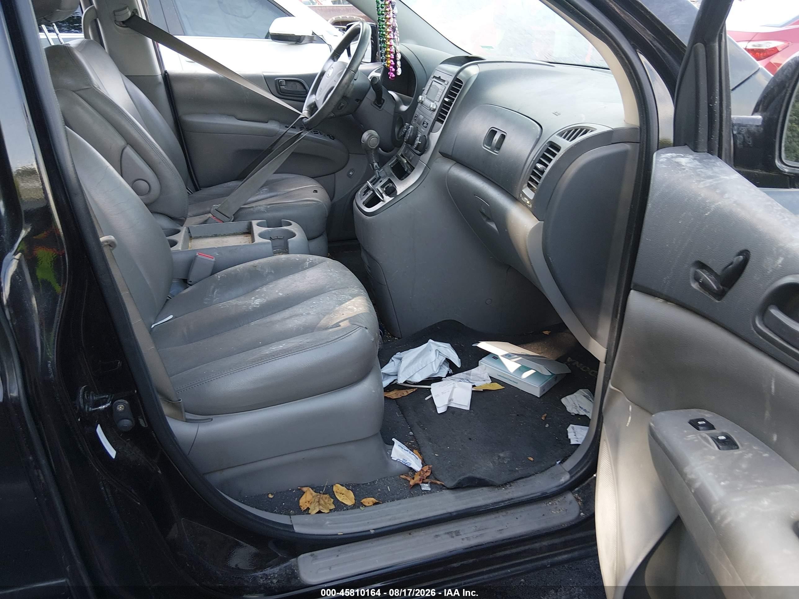 2009 Kia Sedona Ex Черный vin: KNDMB233896275414