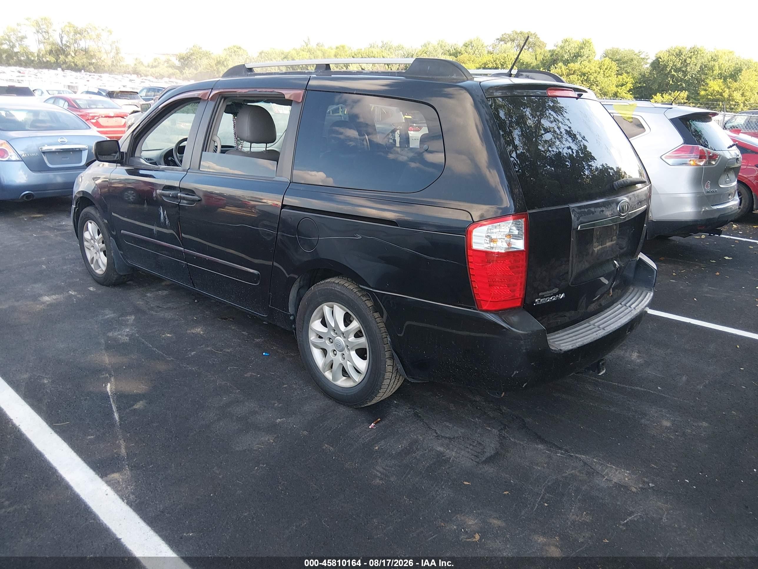 2009 Kia Sedona Ex Черный vin: KNDMB233896275414