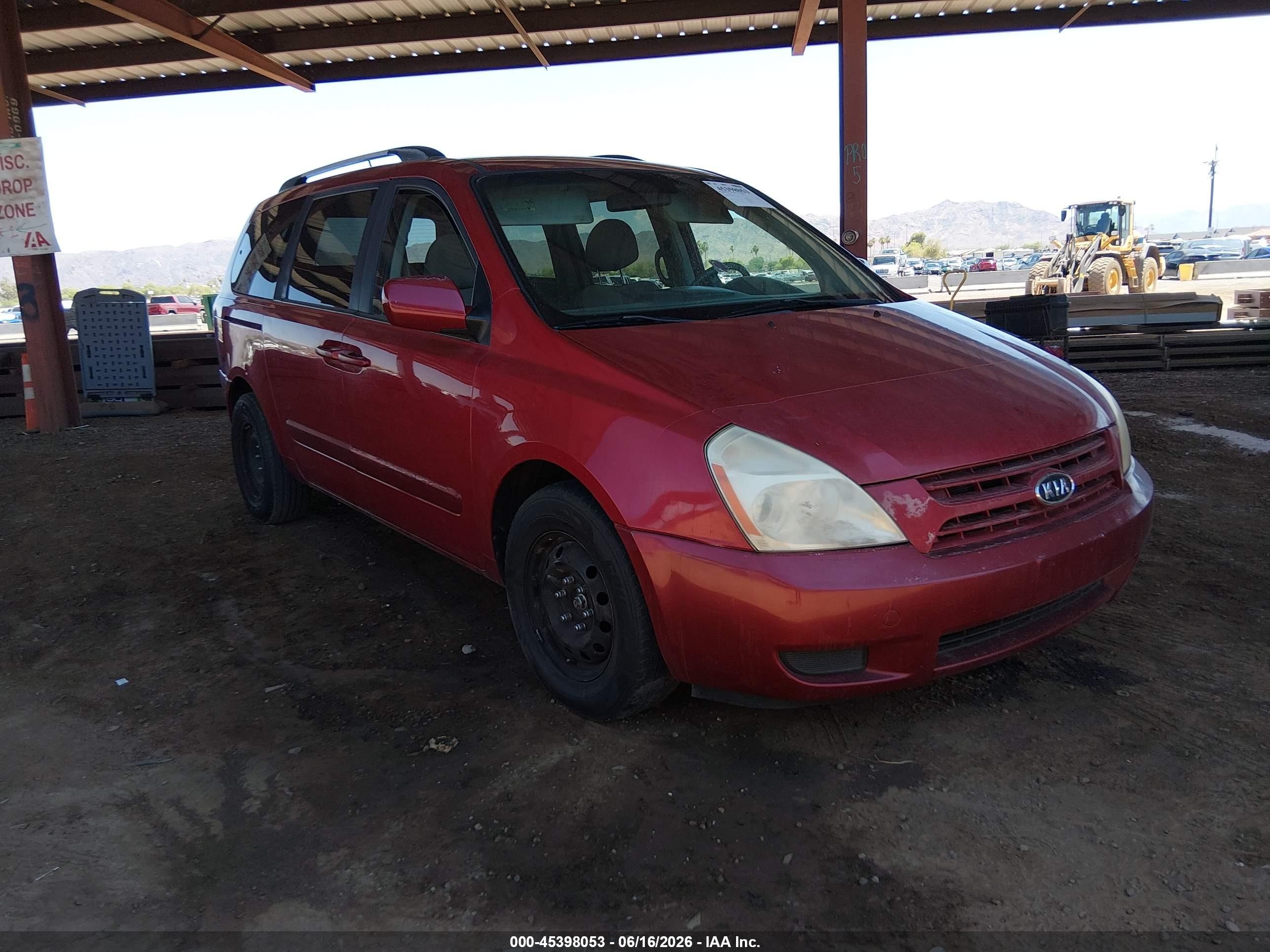 2009 Kia Sedona Lx Maroon vin: KNDMB233896313658