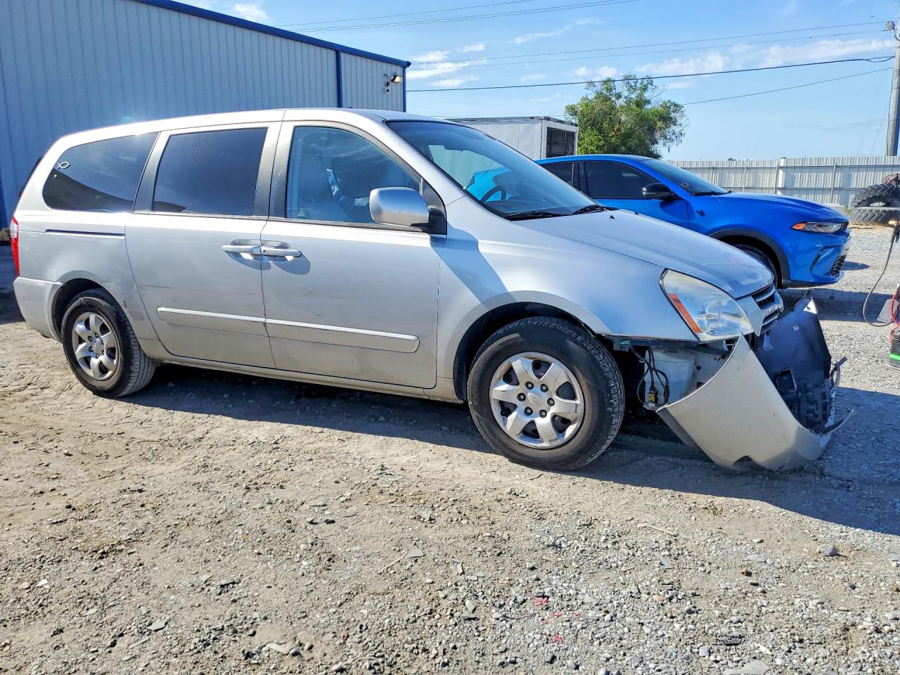 2006 Kia Sedona Lx Silver vin: KNDMB233966024235