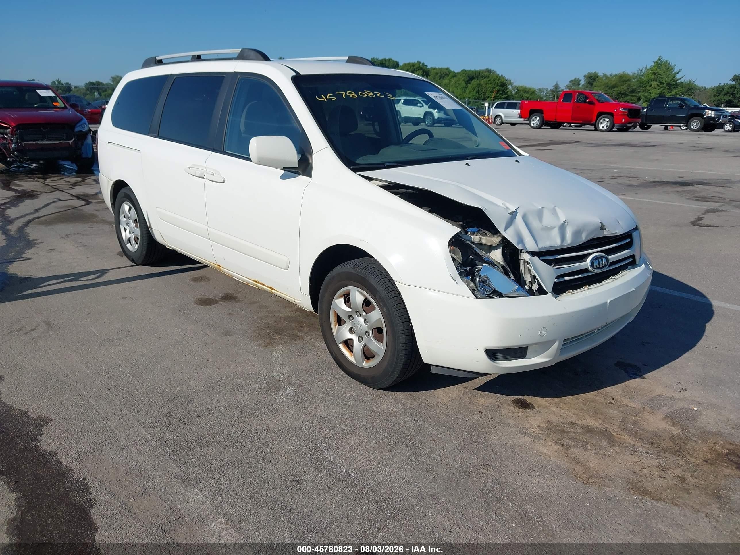 2006 Kia Sedona Ex/lx White vin: KNDMB233966064380