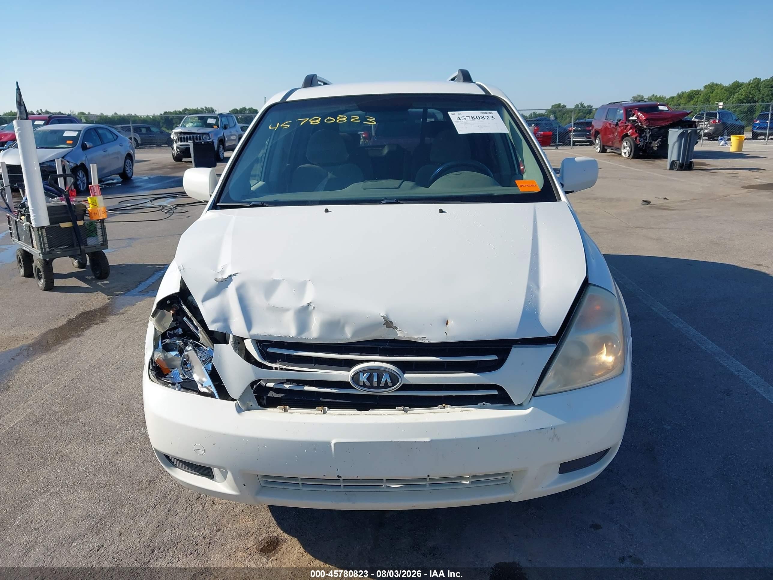2006 Kia Sedona Ex/lx White vin: KNDMB233966064380