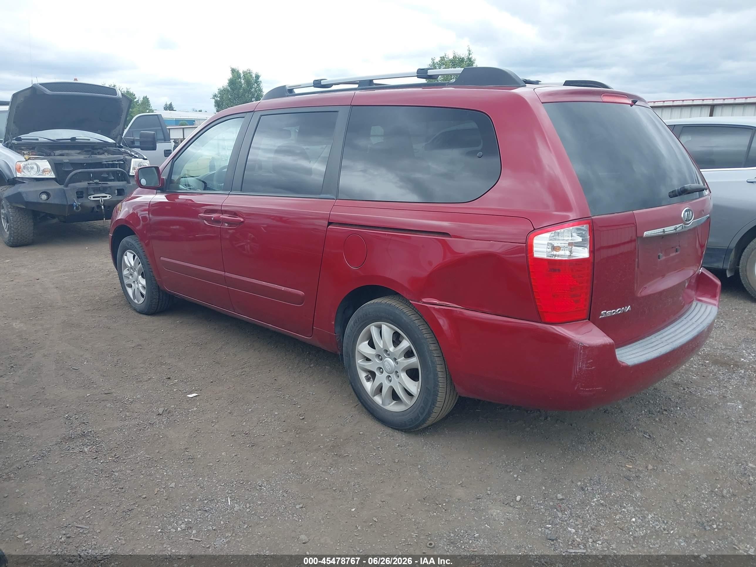 2006 Kia Sedona Ex/lx Red vin: KNDMB233966069689