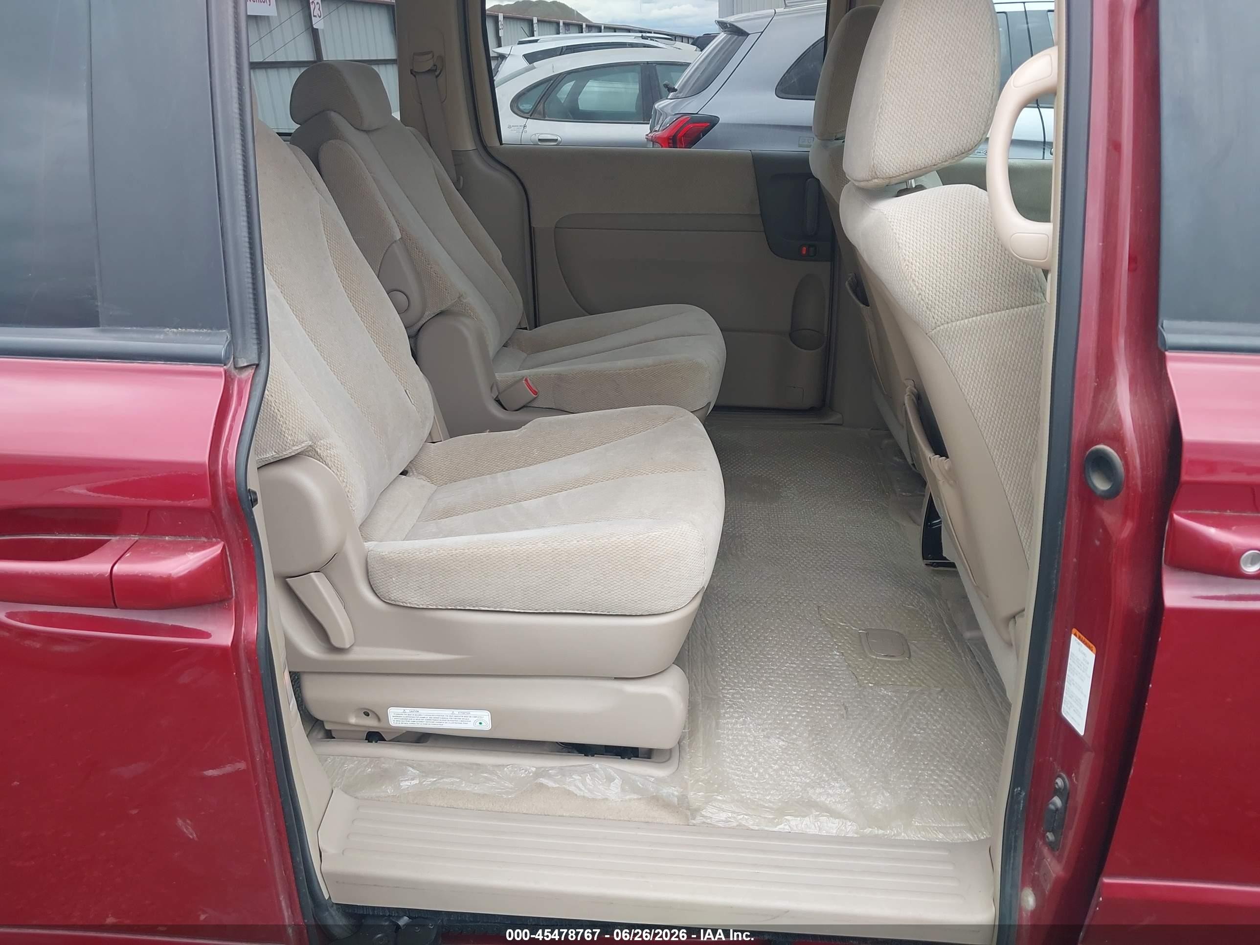 2006 Kia Sedona Ex/lx Red vin: KNDMB233966069689