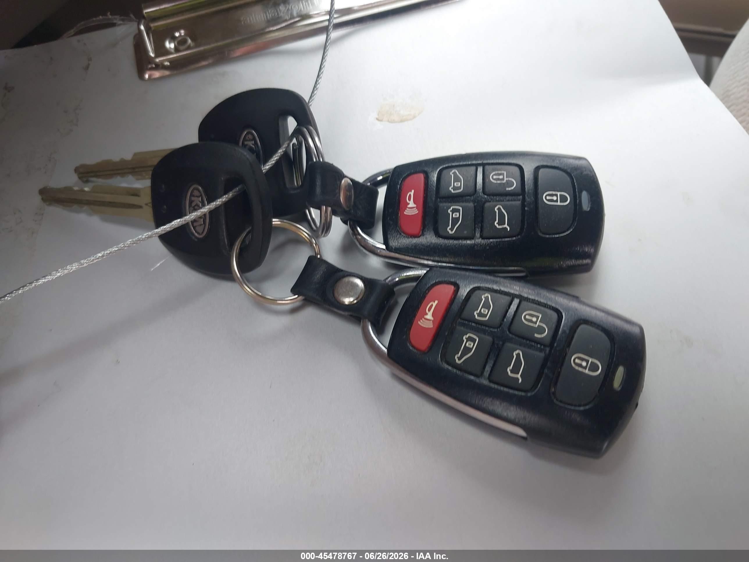 2006 Kia Sedona Ex/lx Red vin: KNDMB233966069689