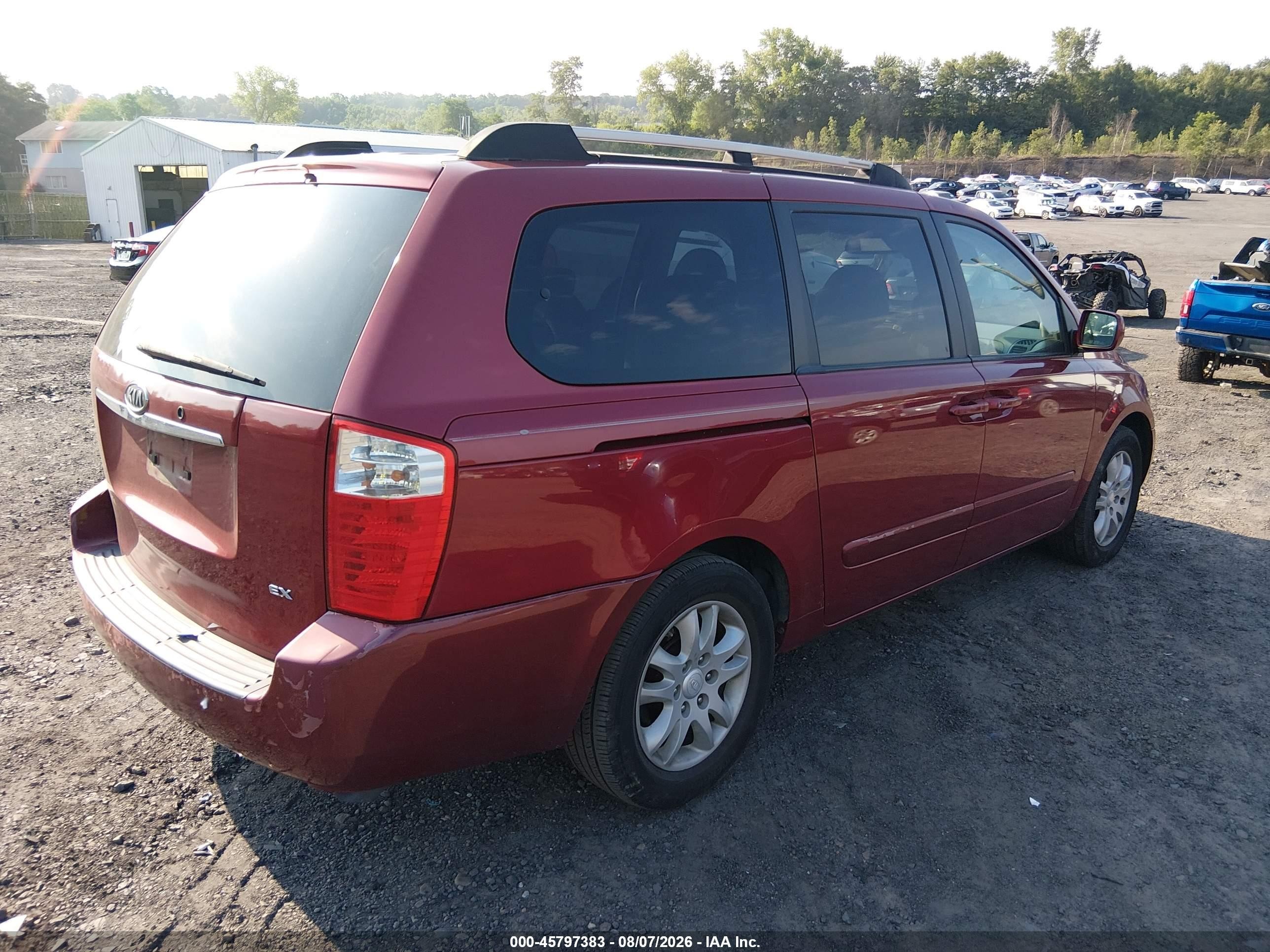 2006 Kia Sedona Ex/lx Red vin: KNDMB233966089134
