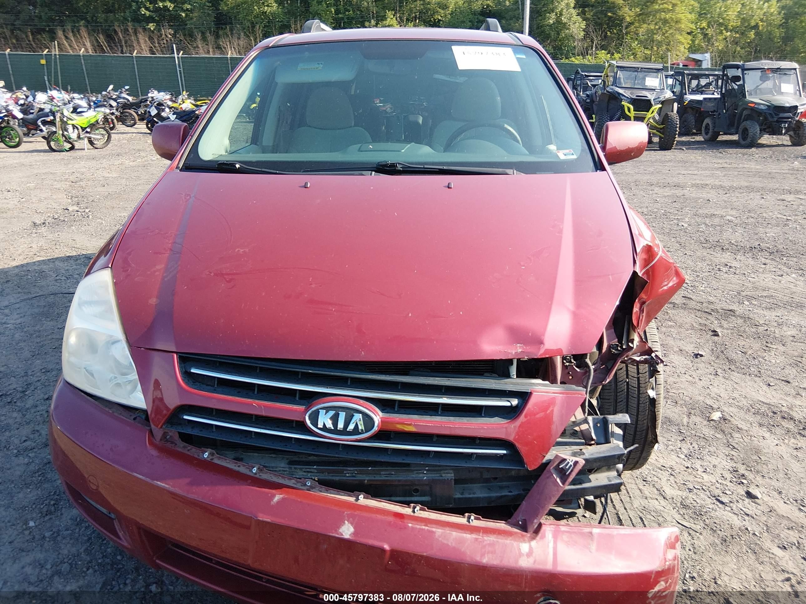 2006 Kia Sedona Ex/lx Red vin: KNDMB233966089134