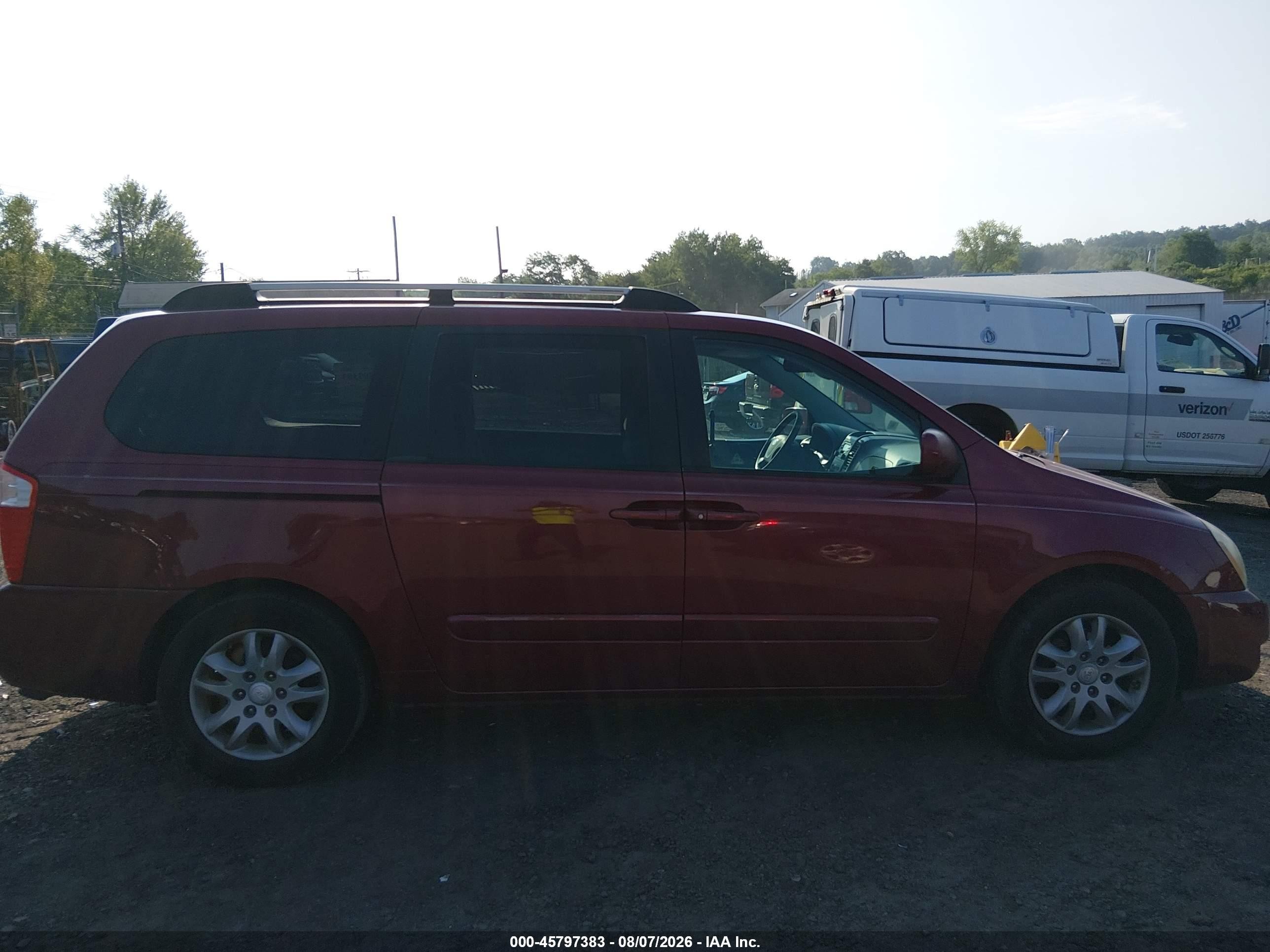 2006 Kia Sedona Ex/lx Red vin: KNDMB233966089134