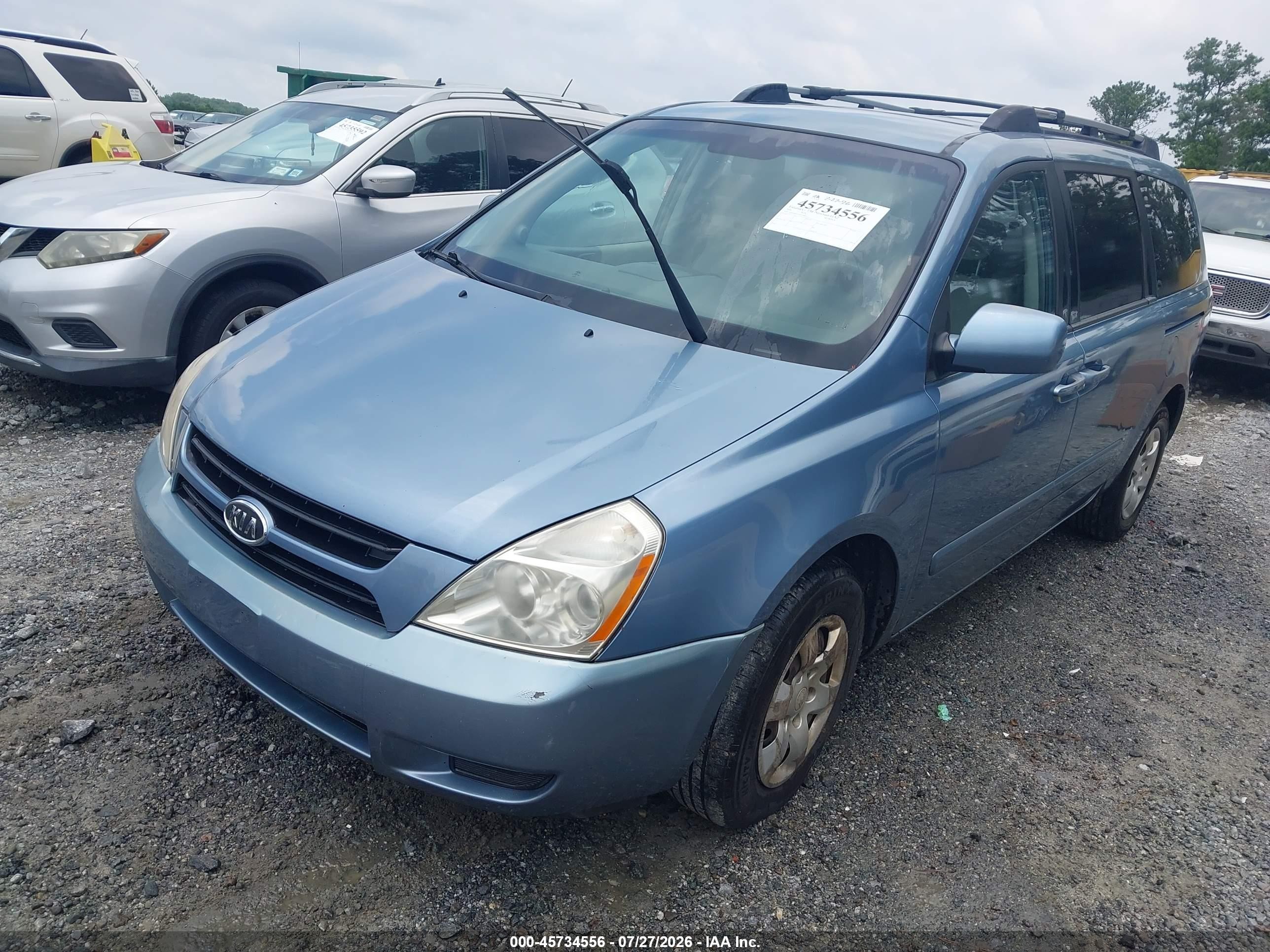 2006 Kia Sedona Ex/lx Blue vin: KNDMB233966098447