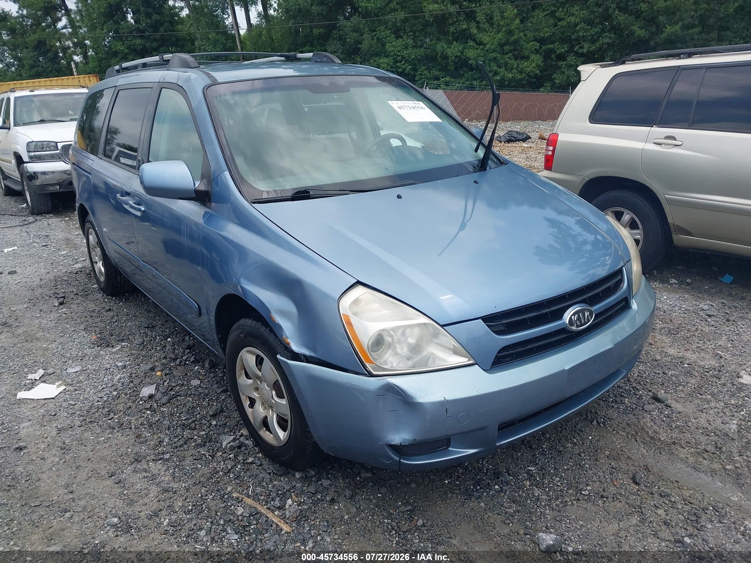 2006 Kia Sedona Ex/lx Blue vin: KNDMB233966098447