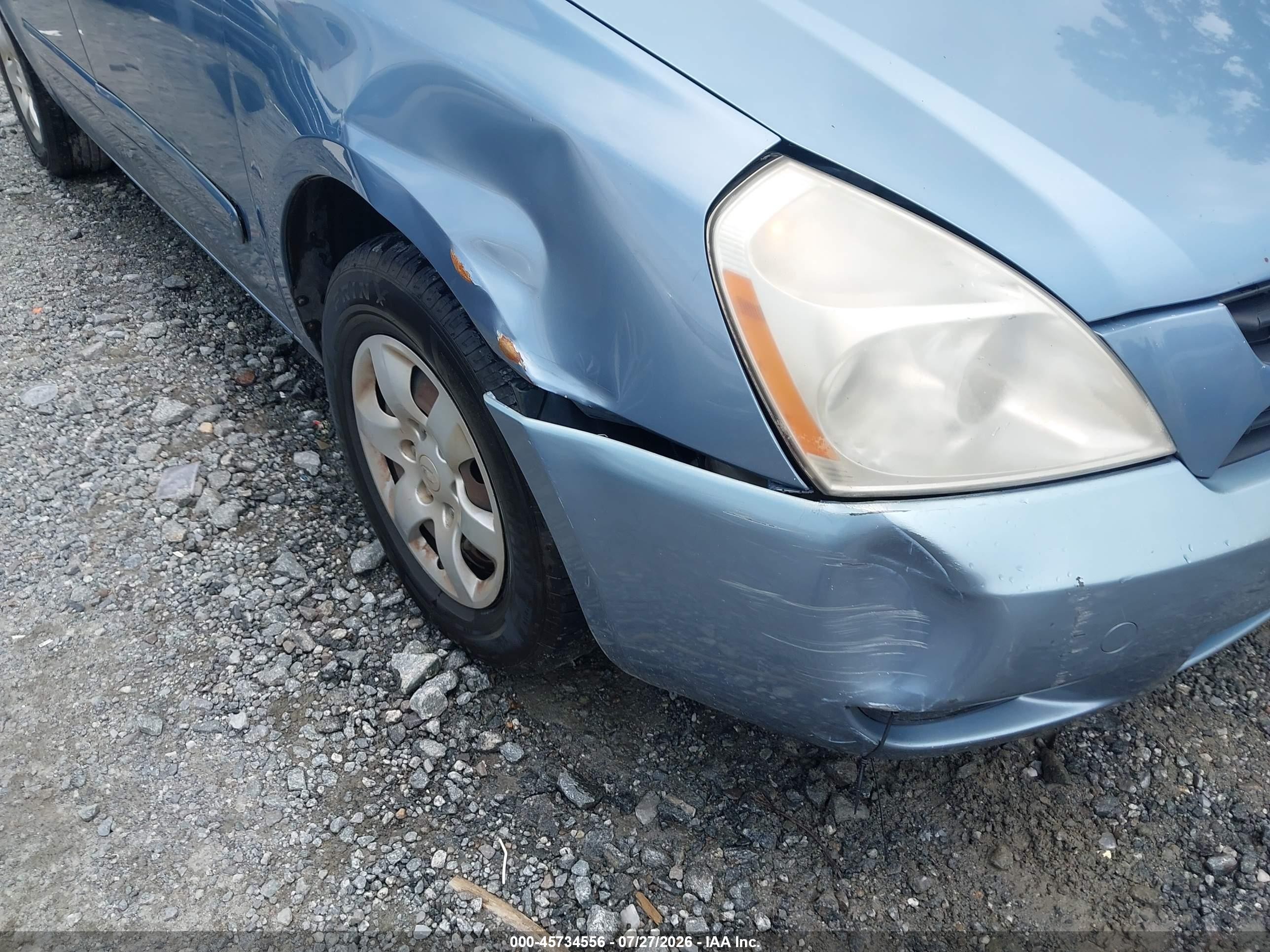 2006 Kia Sedona Ex/lx Blue vin: KNDMB233966098447