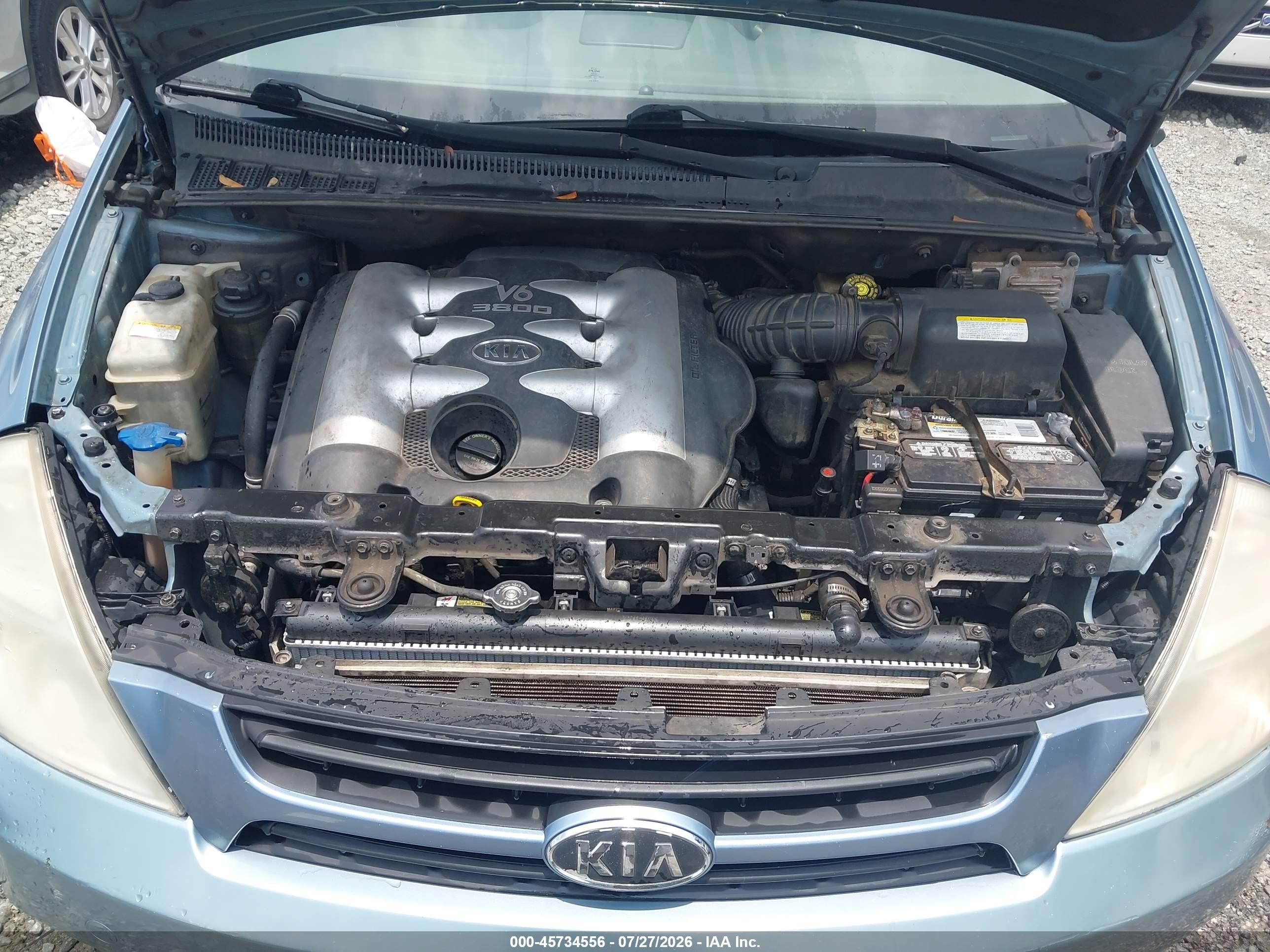 2006 Kia Sedona Ex/lx Blue vin: KNDMB233966098447