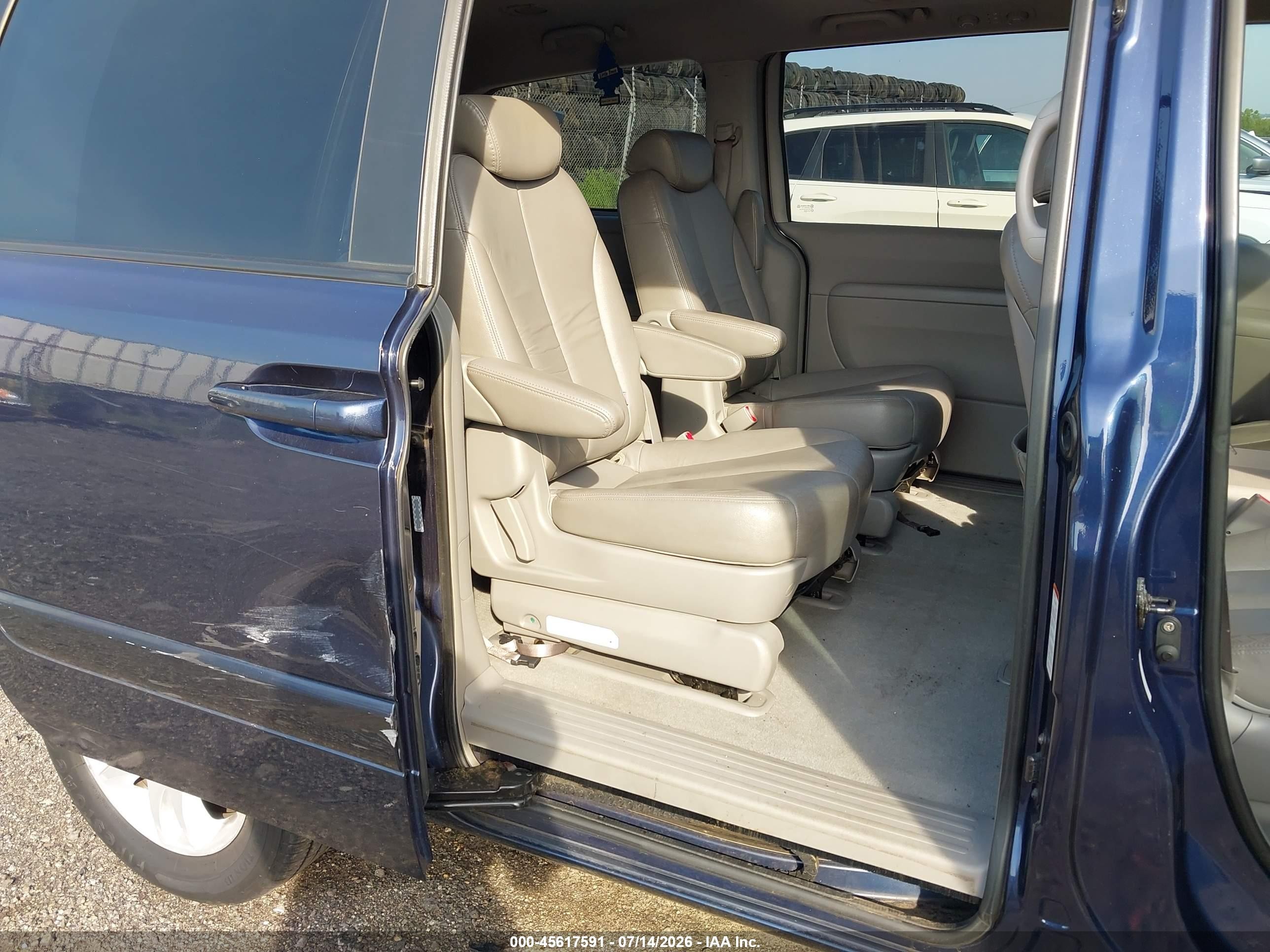 2007 Kia Sedona Ex Синий vin: KNDMB233976151603