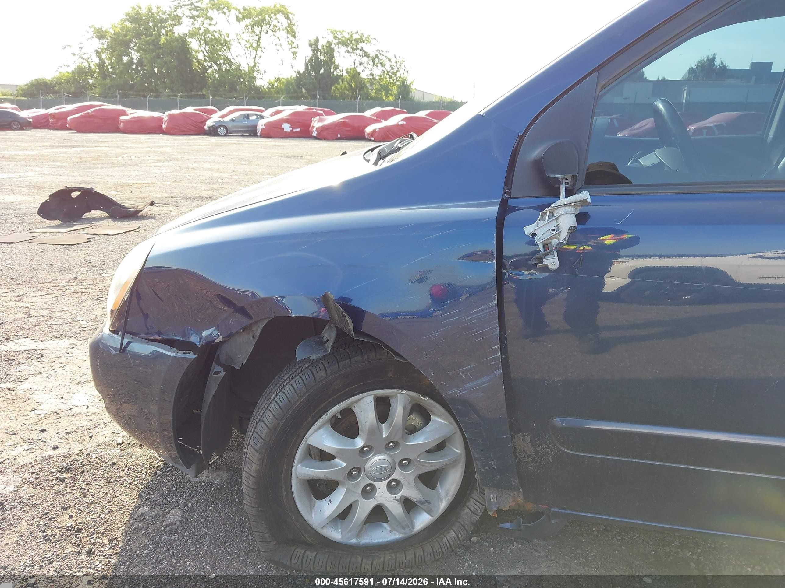 2007 Kia Sedona Ex Синий vin: KNDMB233976151603