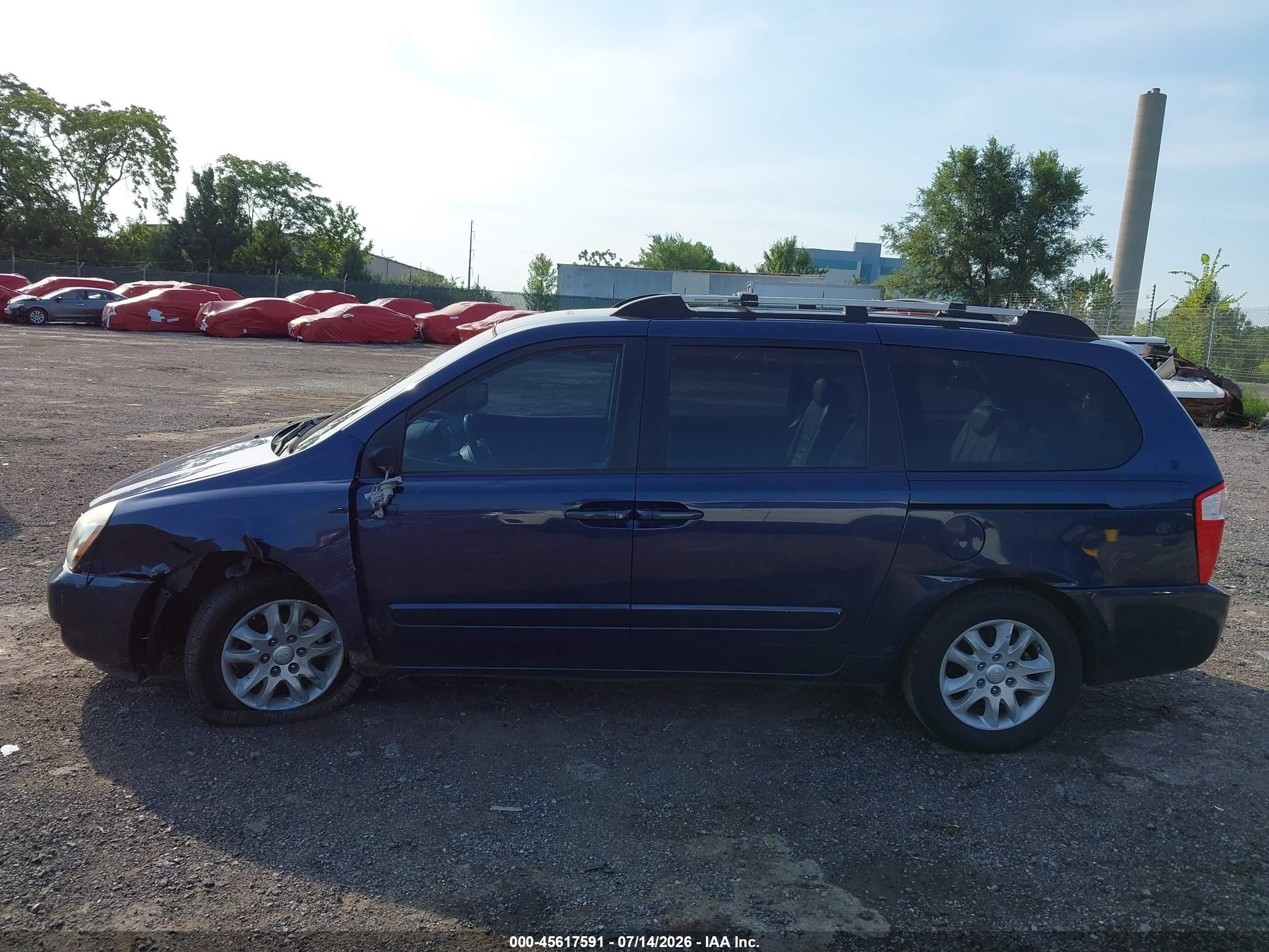 2007 Kia Sedona Ex Синий vin: KNDMB233976151603