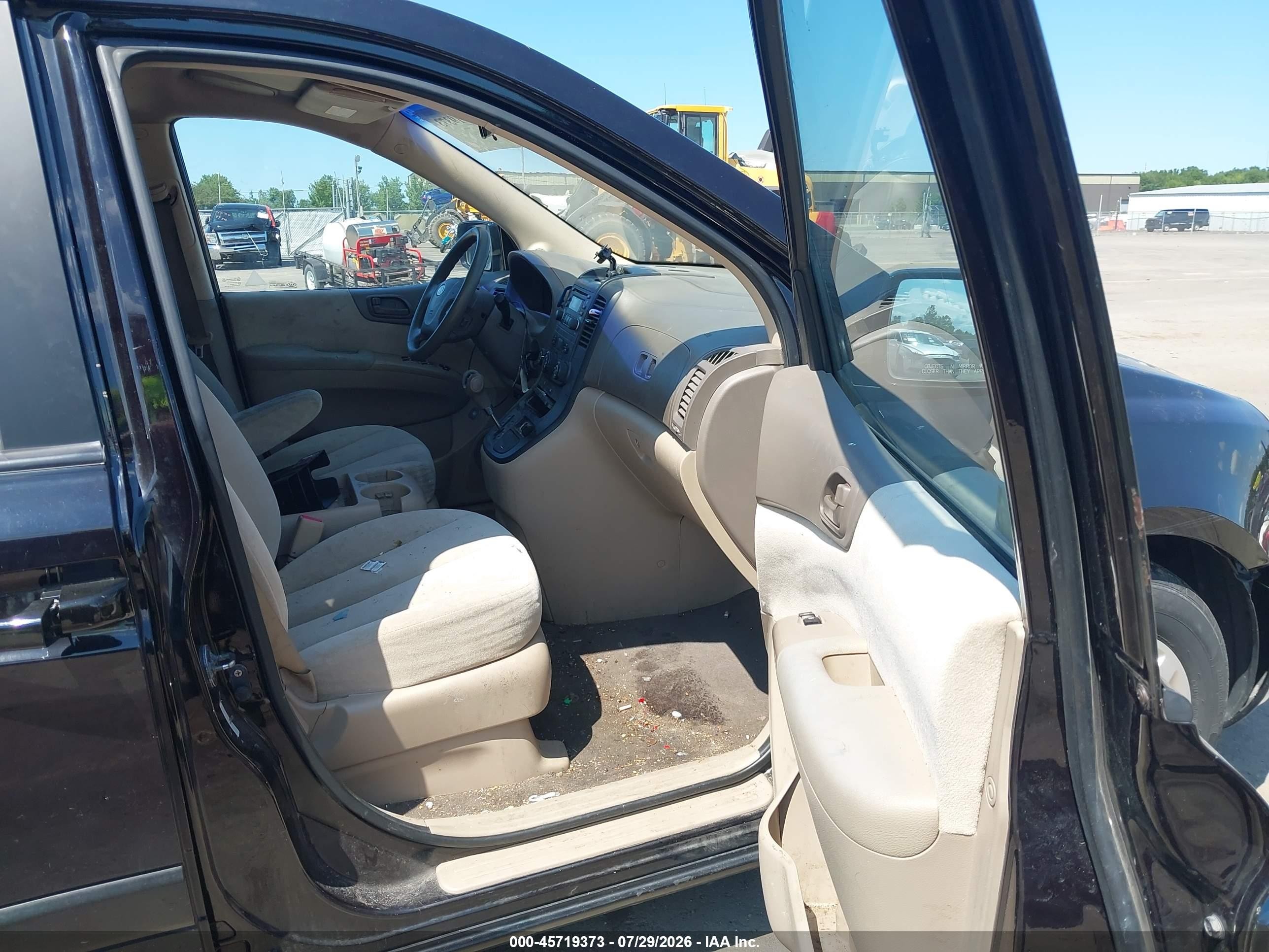 2008 Kia Sedona Lx Black vin: KNDMB233986194727
