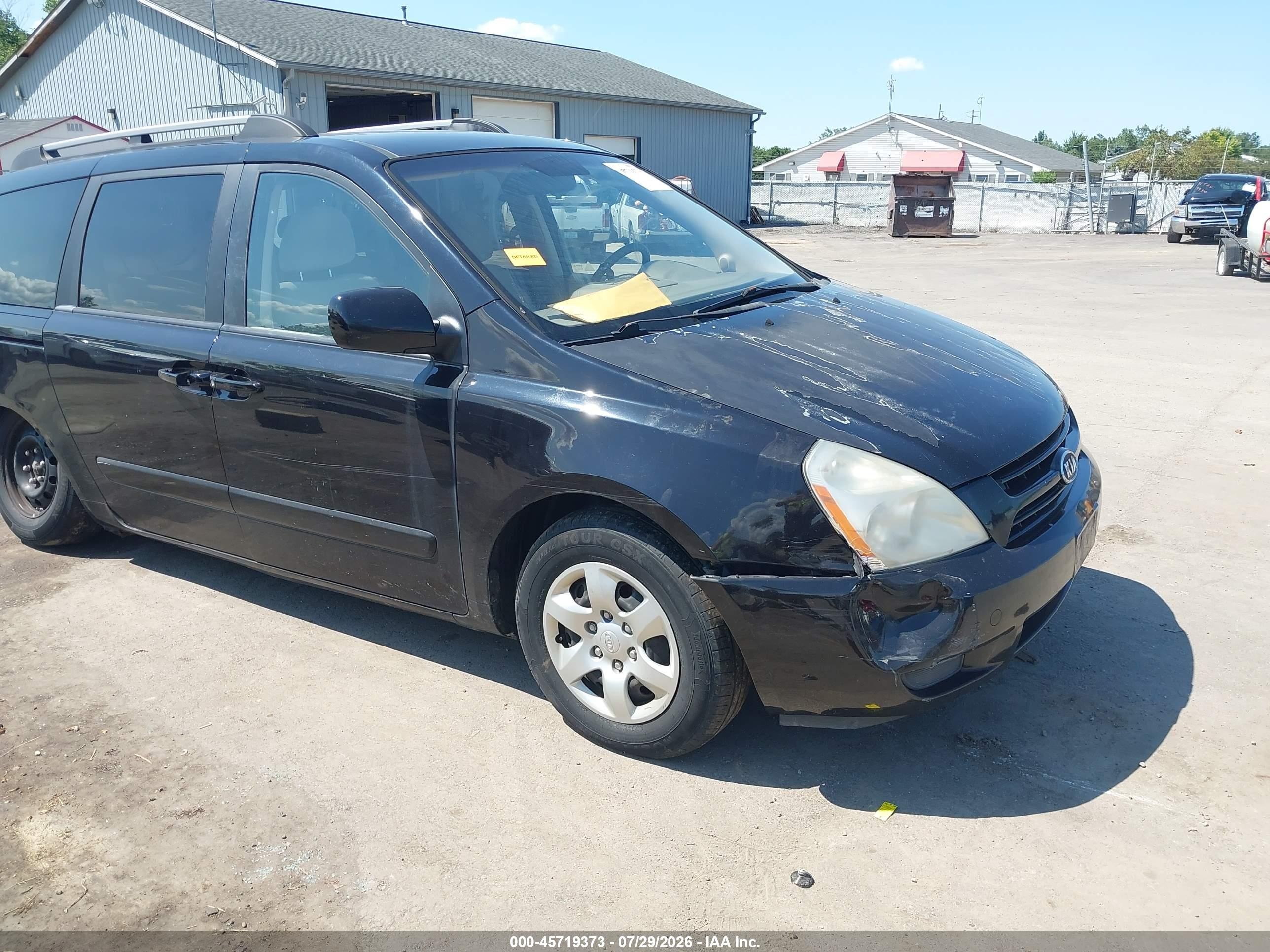 2008 Kia Sedona Lx Black vin: KNDMB233986194727