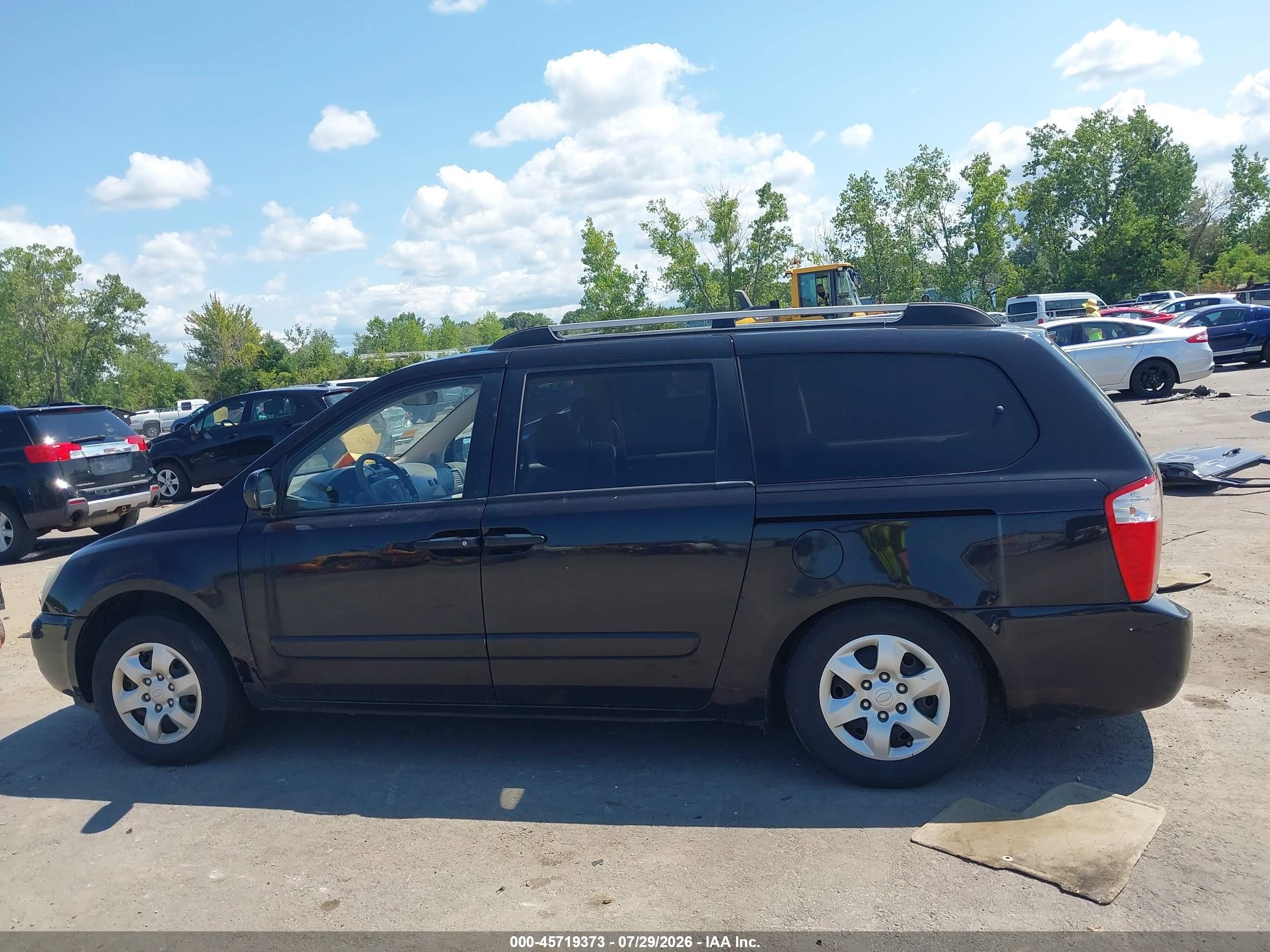 2008 Kia Sedona Lx Black vin: KNDMB233986194727