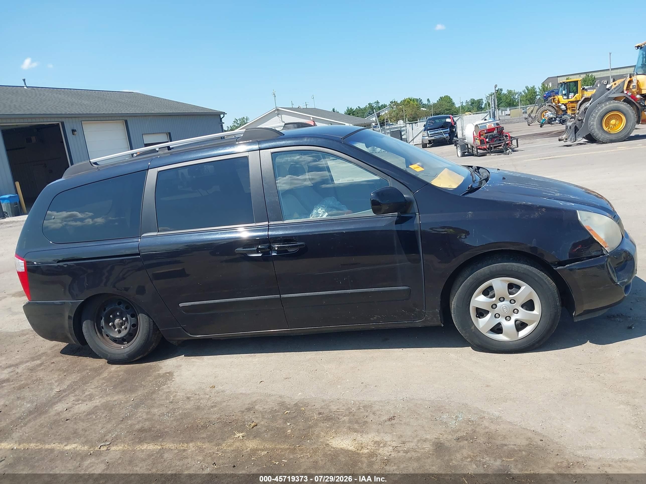 2008 Kia Sedona Lx Black vin: KNDMB233986194727