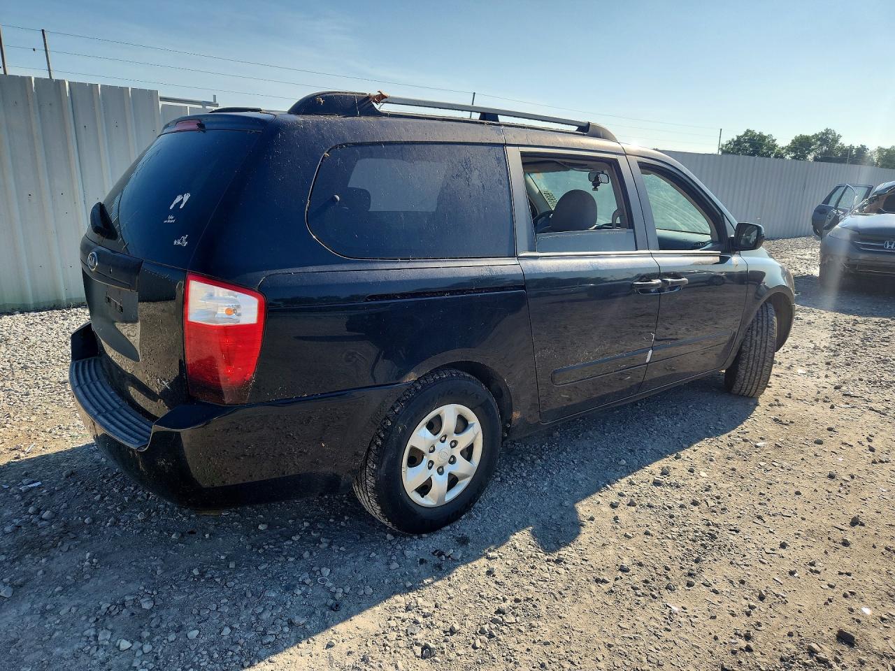 2008 Kia Sedona Lx Black vin: KNDMB233986222204